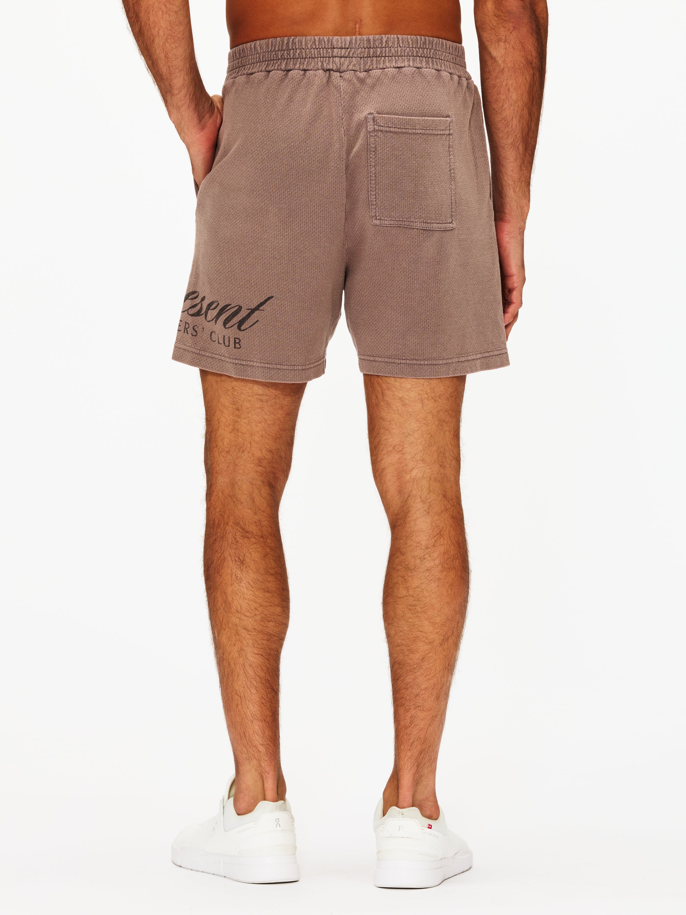 Represent Owners Club Script Mesh Shorts