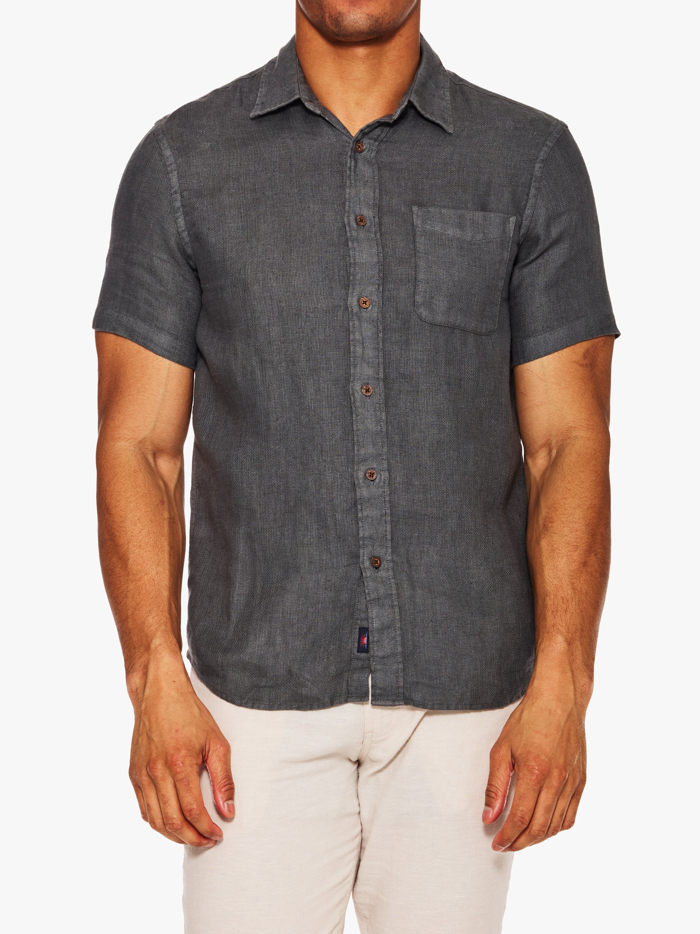 Faherty Short Sleeve Palma Linen Shirt
