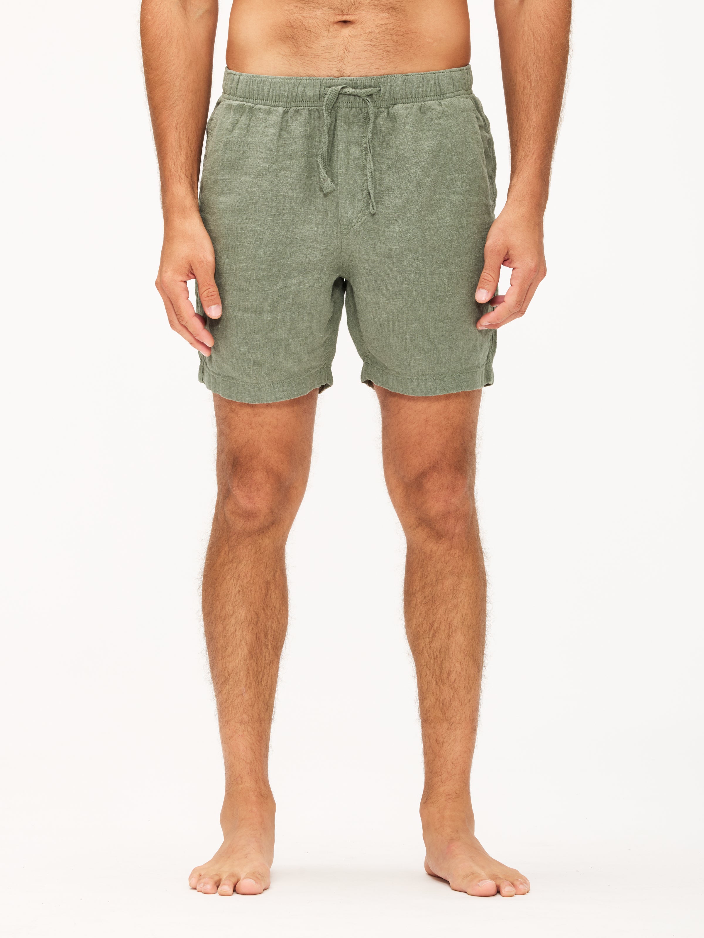Faherty Essential Linen Short 6.5" - Unlined