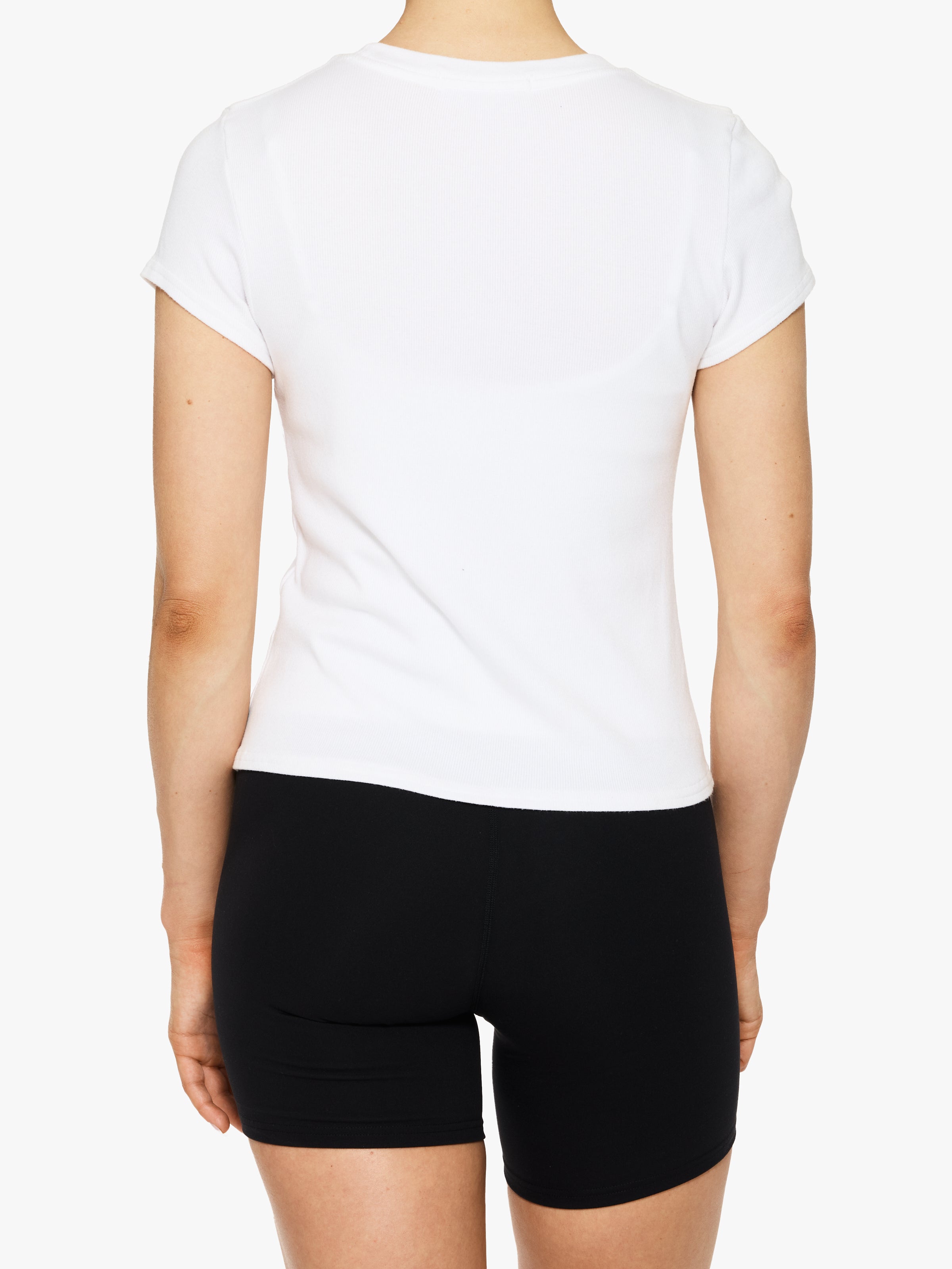 Perfect White Tee Jude Ribbed Baby Tee