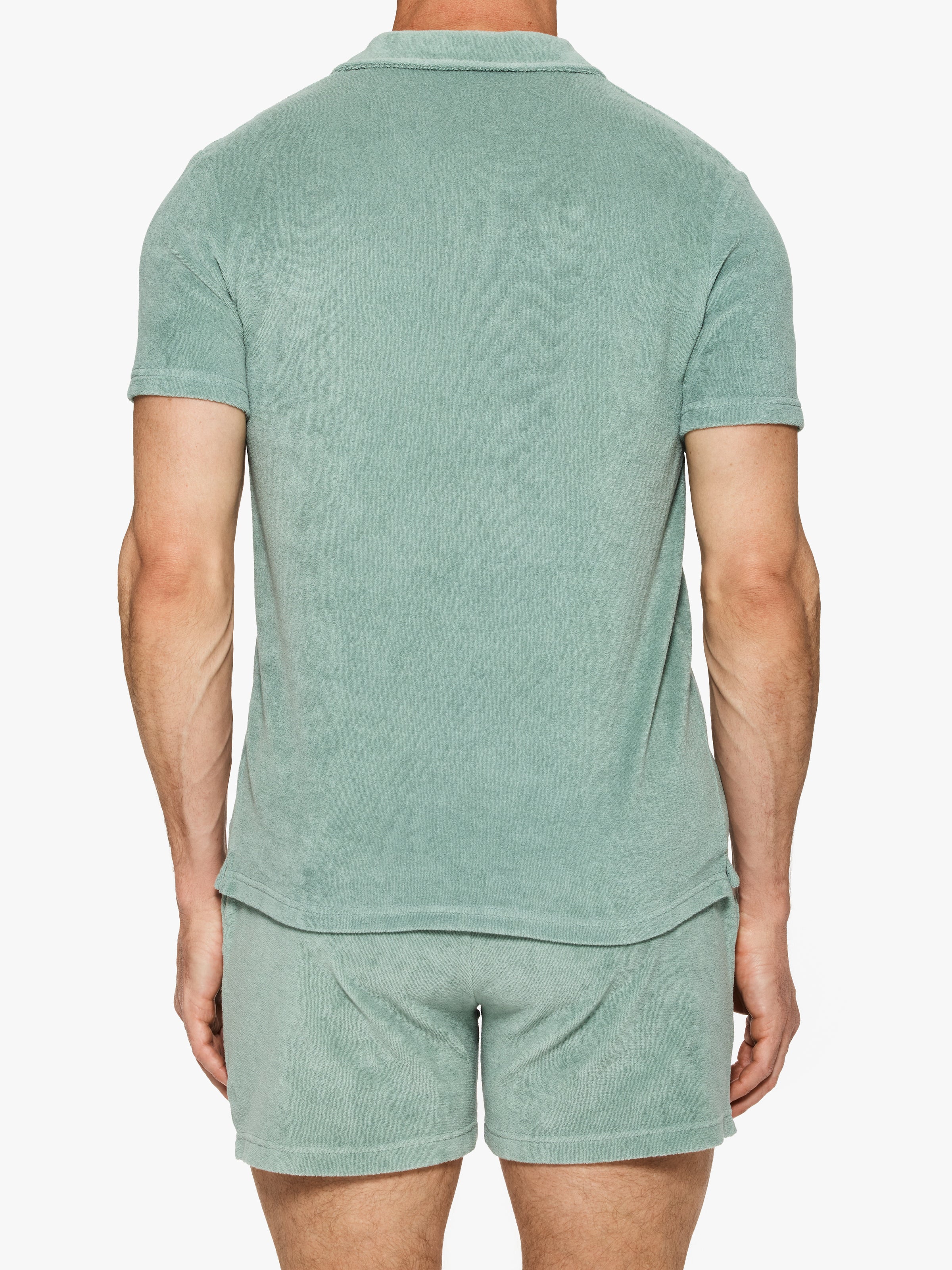 Ron Dorff Cotton Terry V Neck Polo