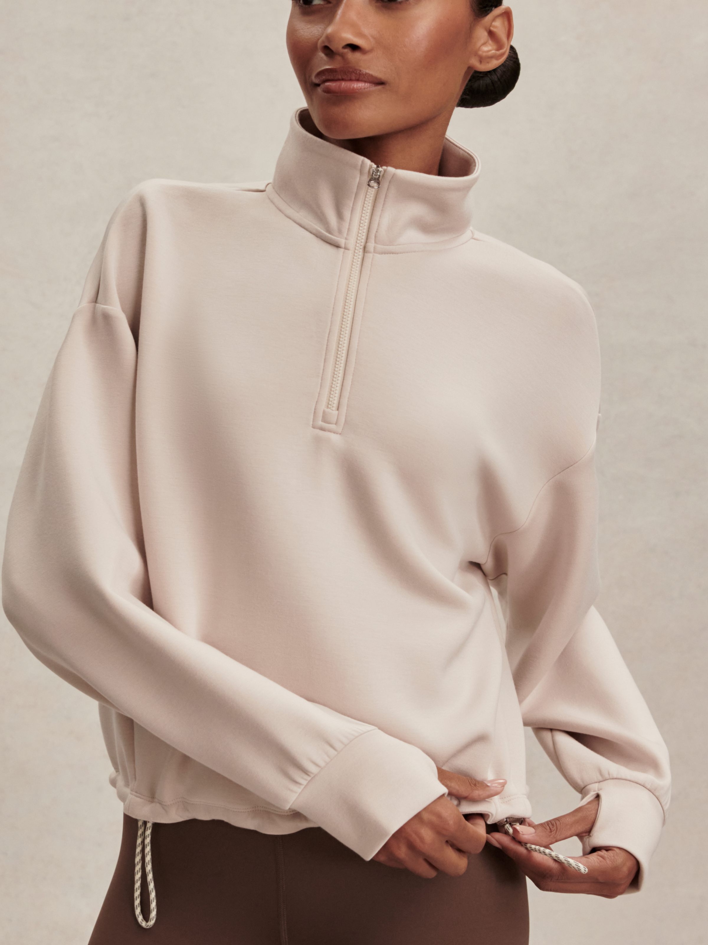 Varley Sian Cropped Half Zip