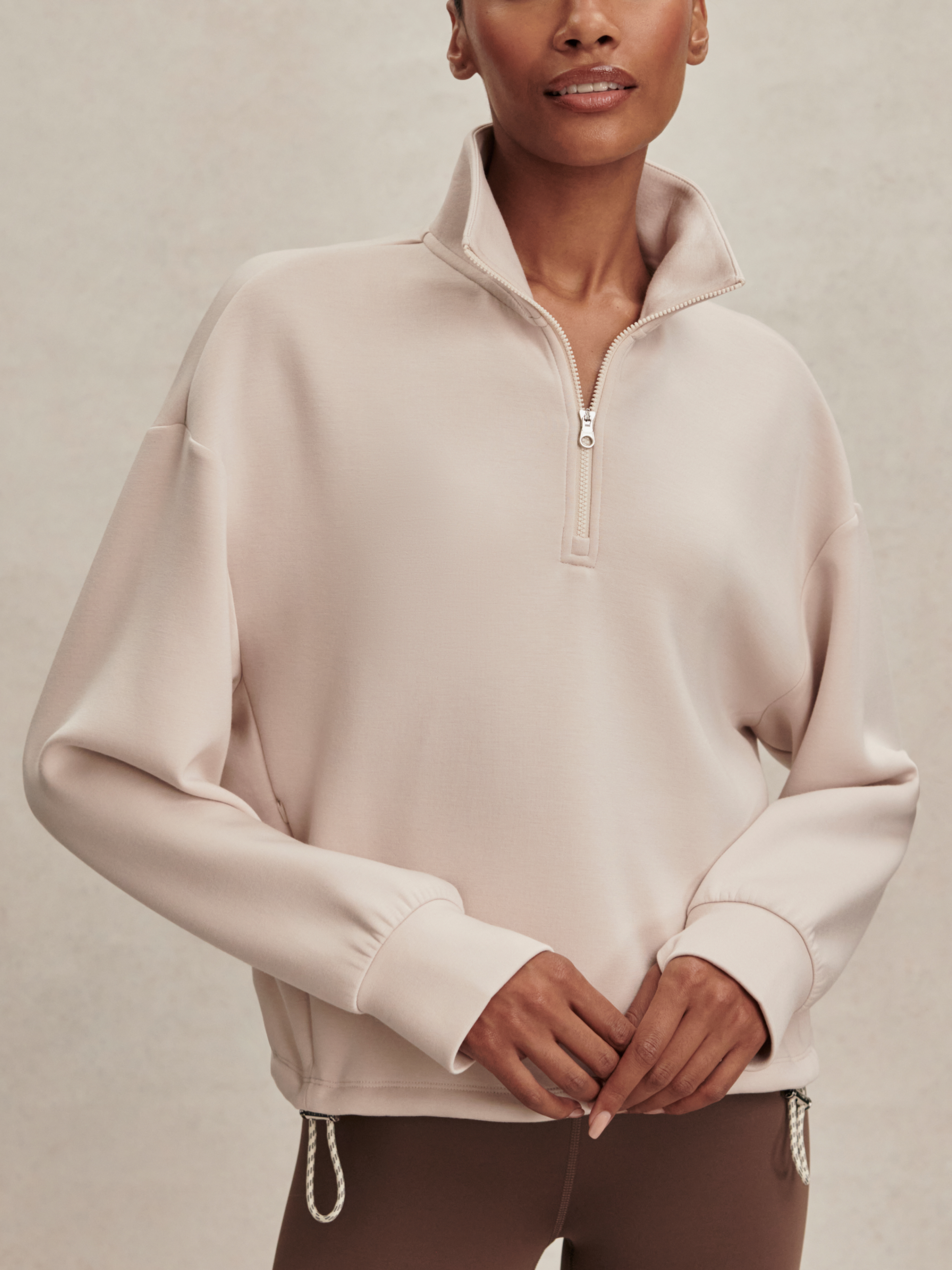 Varley Sian Cropped Half Zip