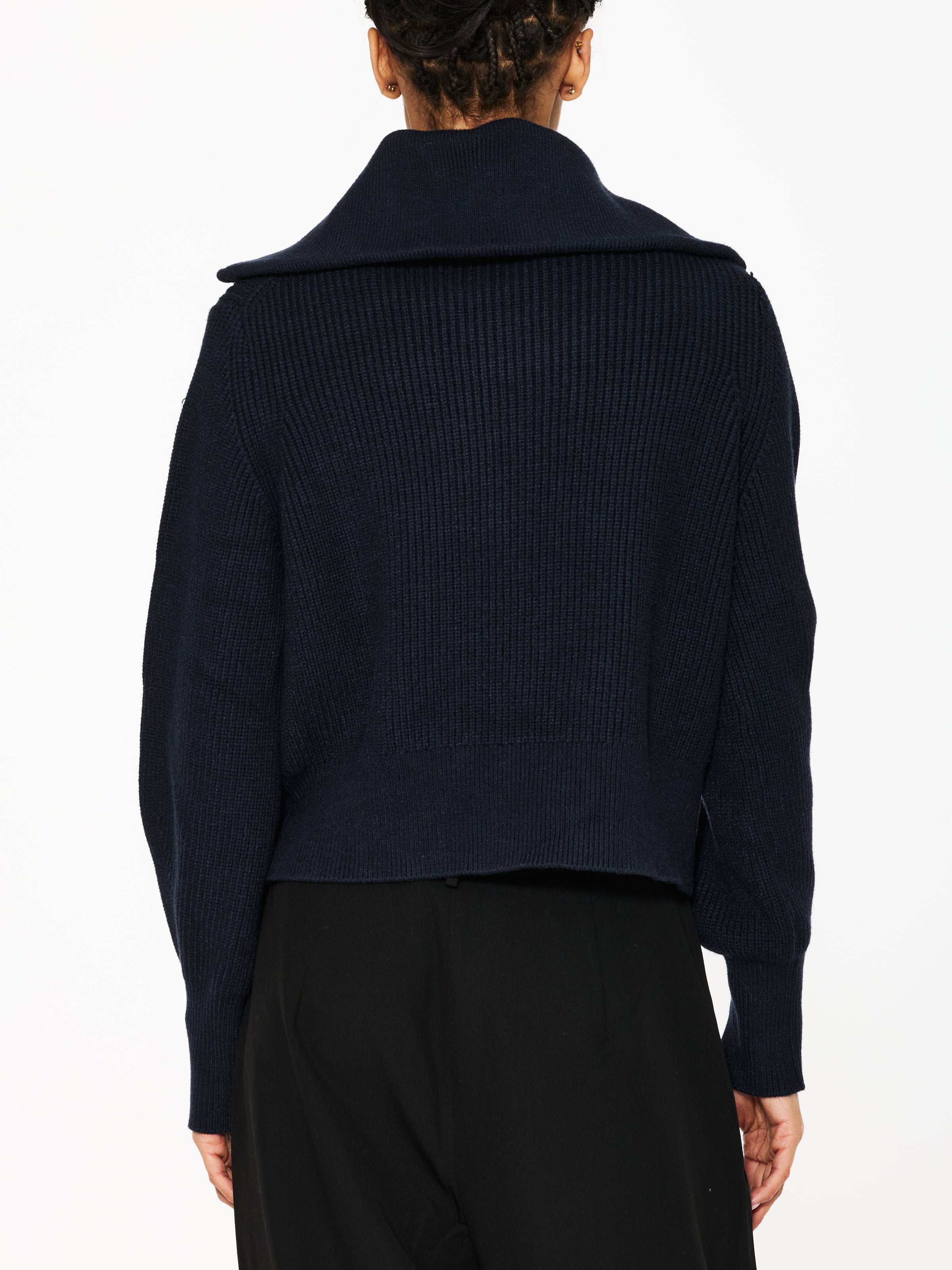 Varley Maura Half Zip Rib Knit