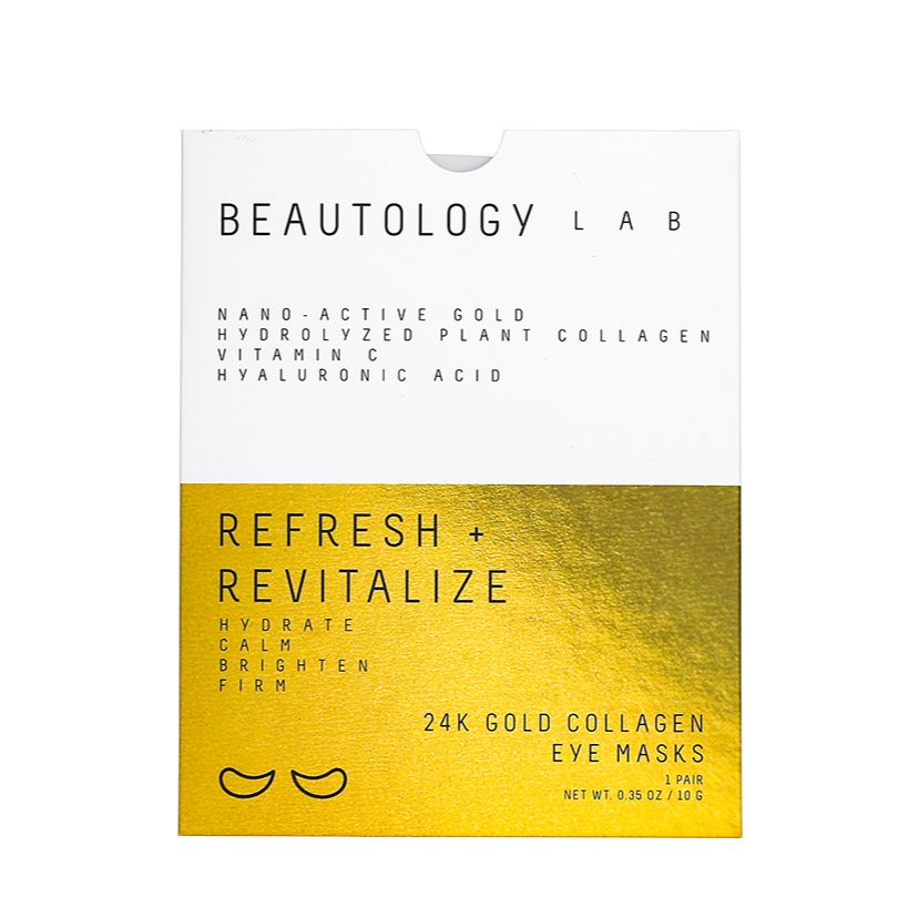 Beautology Lab 24K Gold Collagen Eye Masks Single (1 Pair)