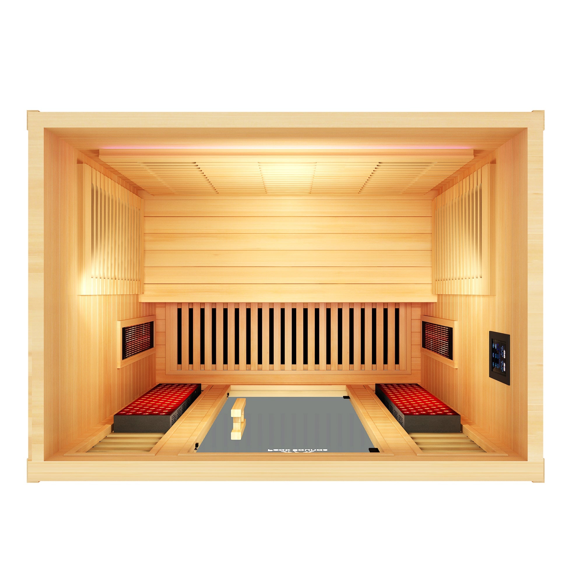 Denali 3-Person Full Spectrum Infrared Sauna with Full-Body Medical-Grade Red Light Therapy & Smart WiFi App Control