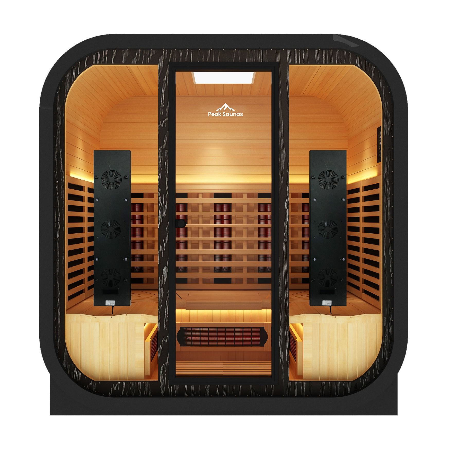 El Capitan 4-Person Outdoor Full Spectrum Infrared Sauna with Full-Body Medical-Grade Red Light Therapy and Smart WiFi App Control