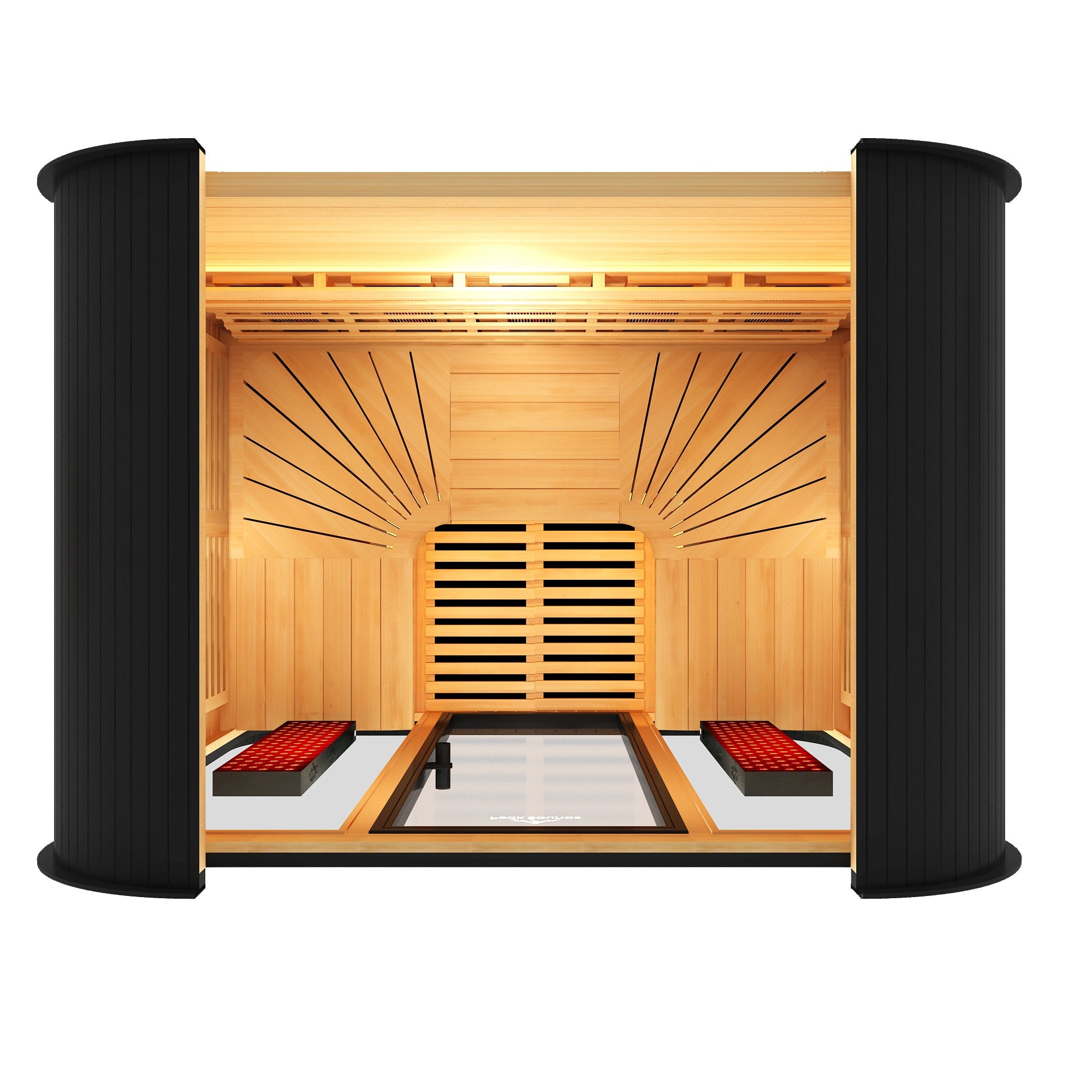 El Capitan 4-Person Outdoor Full Spectrum Infrared Sauna with Full-Body Medical-Grade Red Light Therapy and Smart WiFi App Control