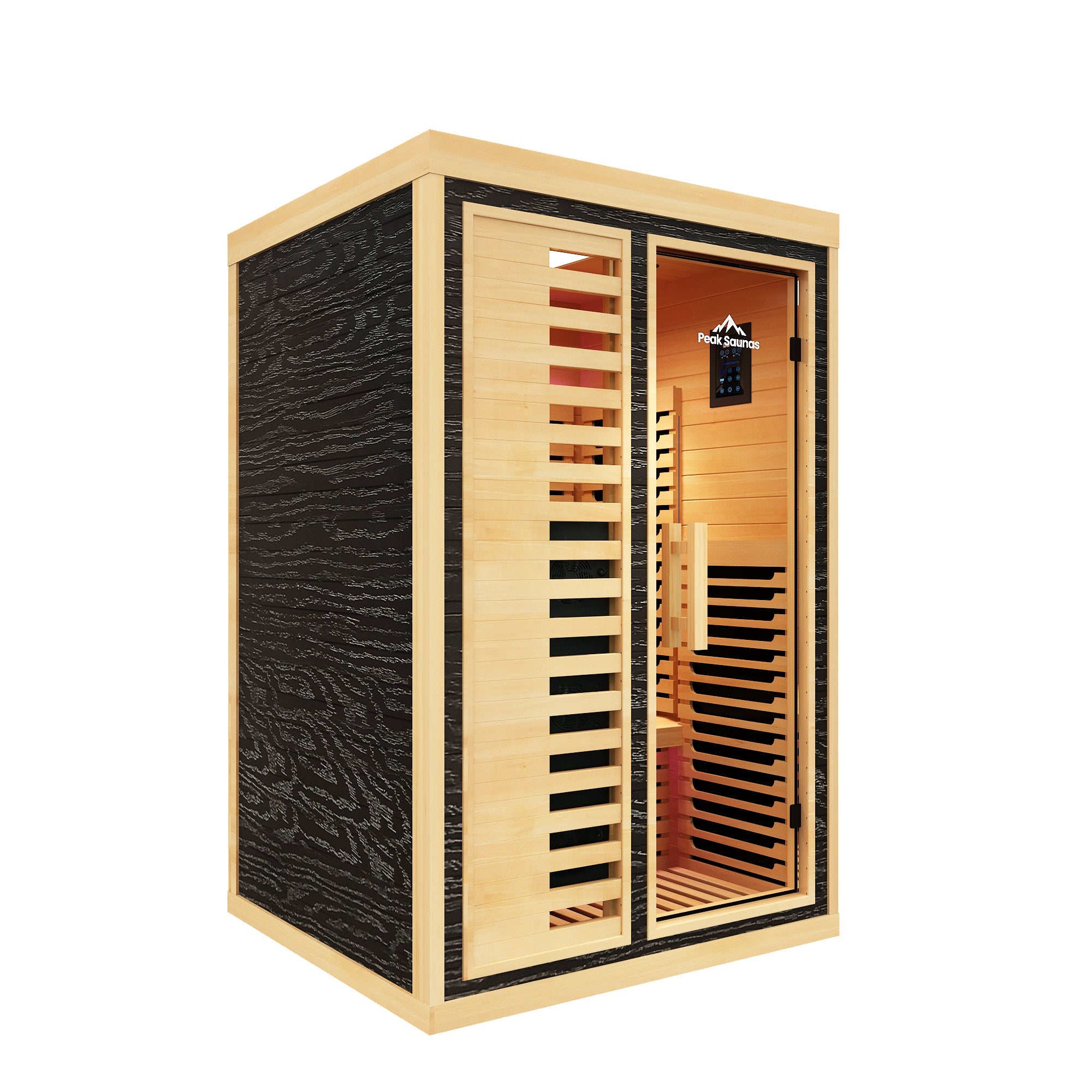 Everest 2-Person Full Spectrum Infrared Sauna with Full-Body Medical-Grade Red Light Therapy & Smart WiFi App Control