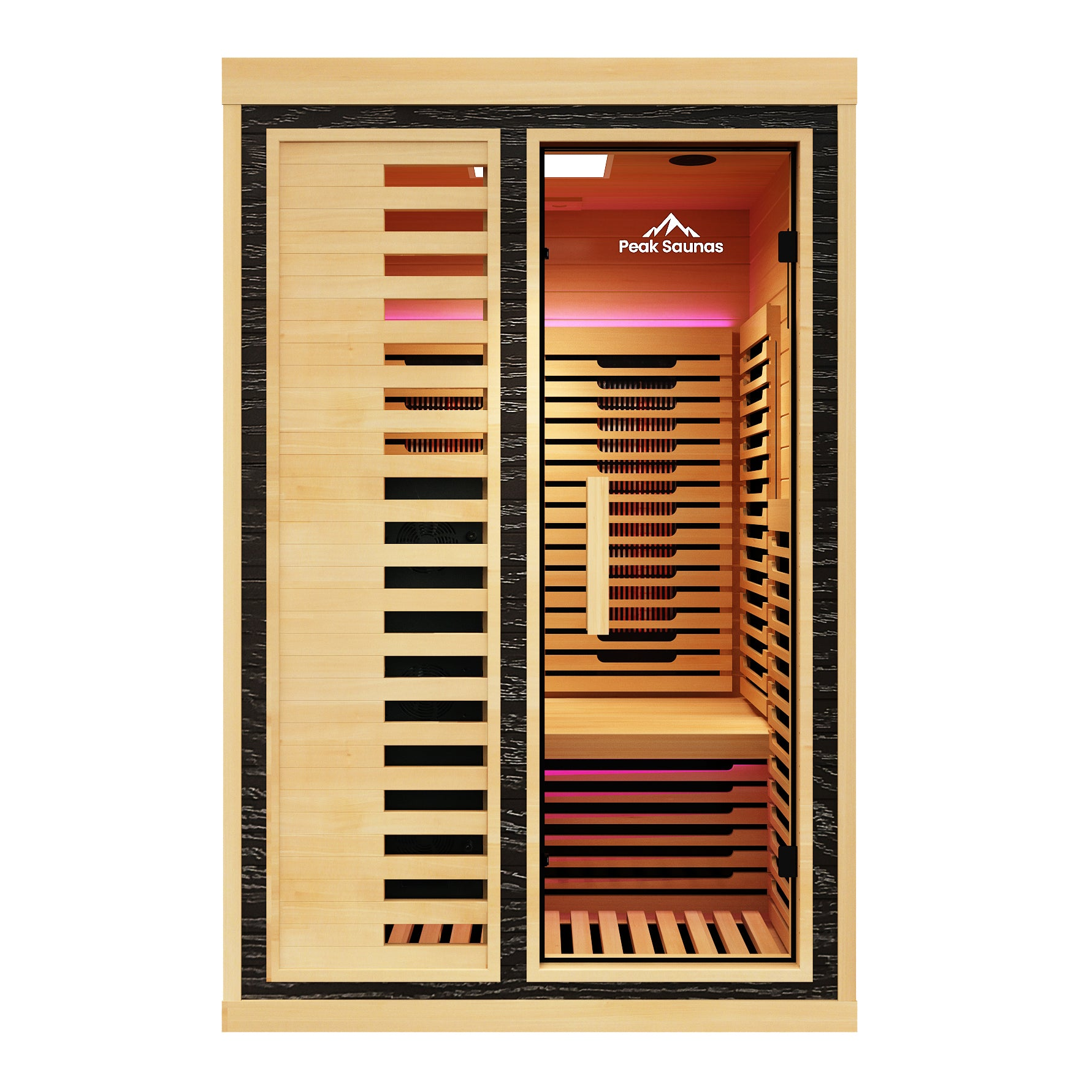 Everest 2-Person Full Spectrum Infrared Sauna with Full-Body Medical-Grade Red Light Therapy & Smart WiFi App Control