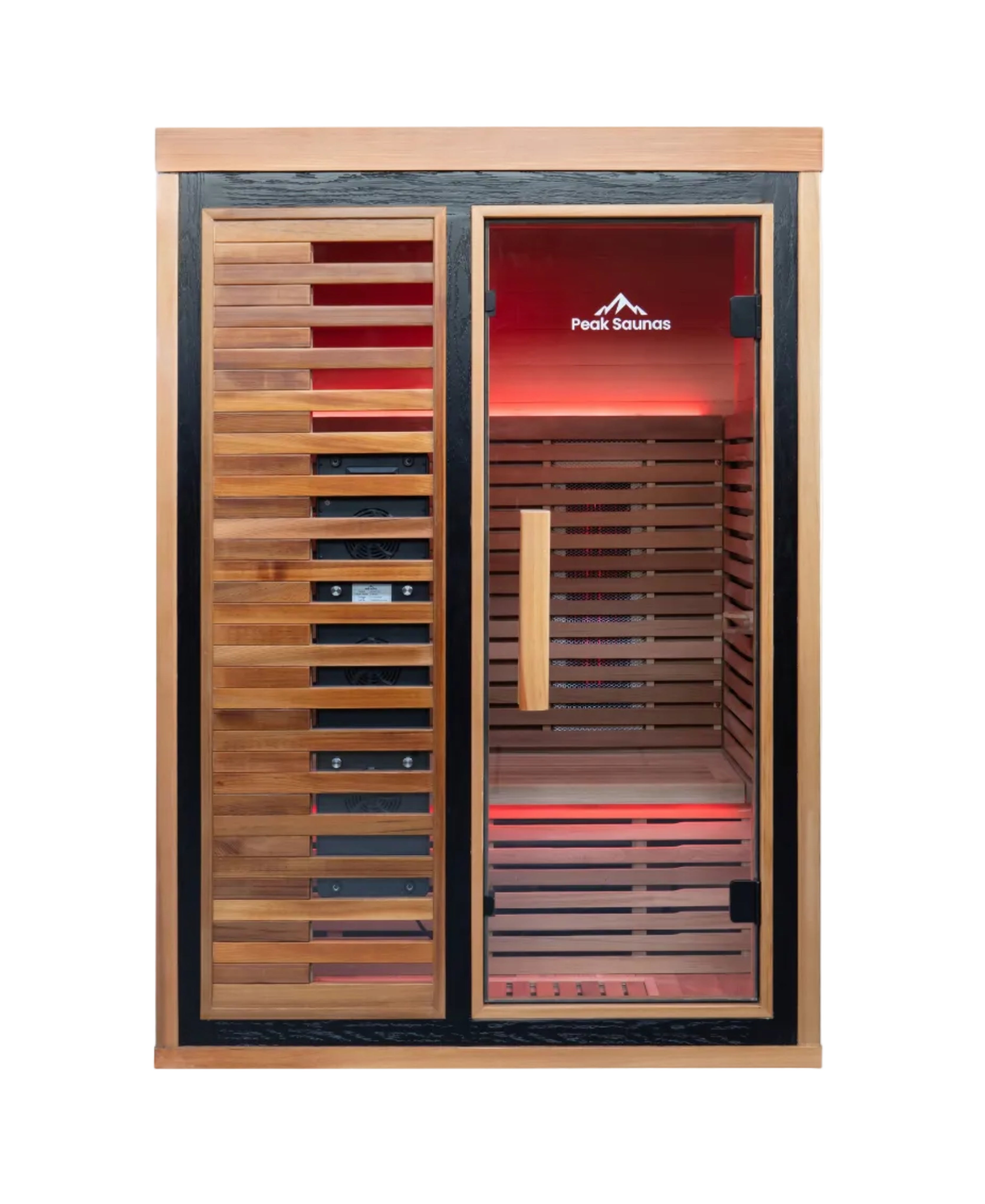 Fuji 2-Person Full Spectrum Infrared Sauna with Full-Body Medical-Grade Red Light Therapy & Smart WiFi App Control