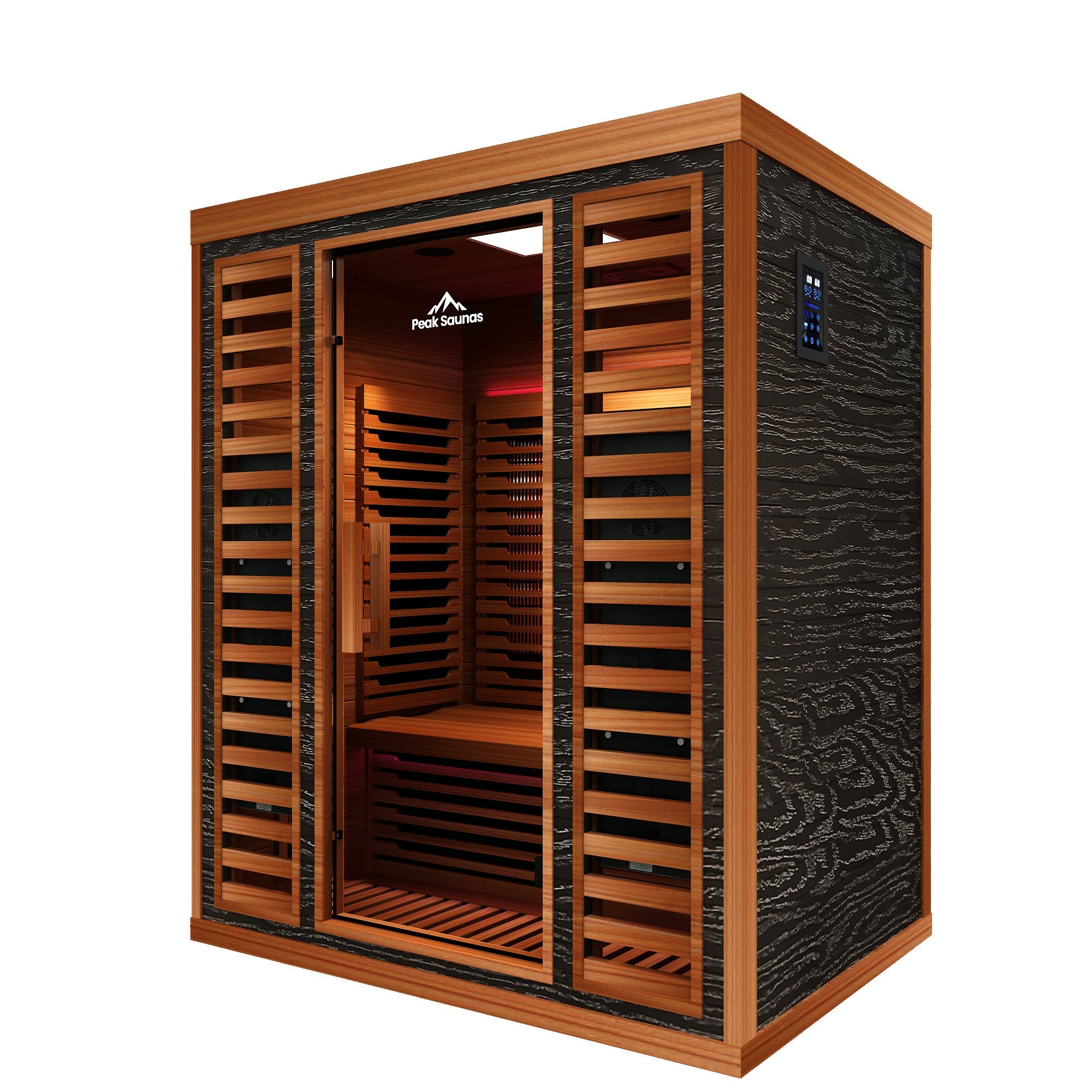 Matterhorn 3-Person Full Spectrum Infrared Sauna with Full-Body Medical-Grade Red Light Therapy & Smart WiFi App Control