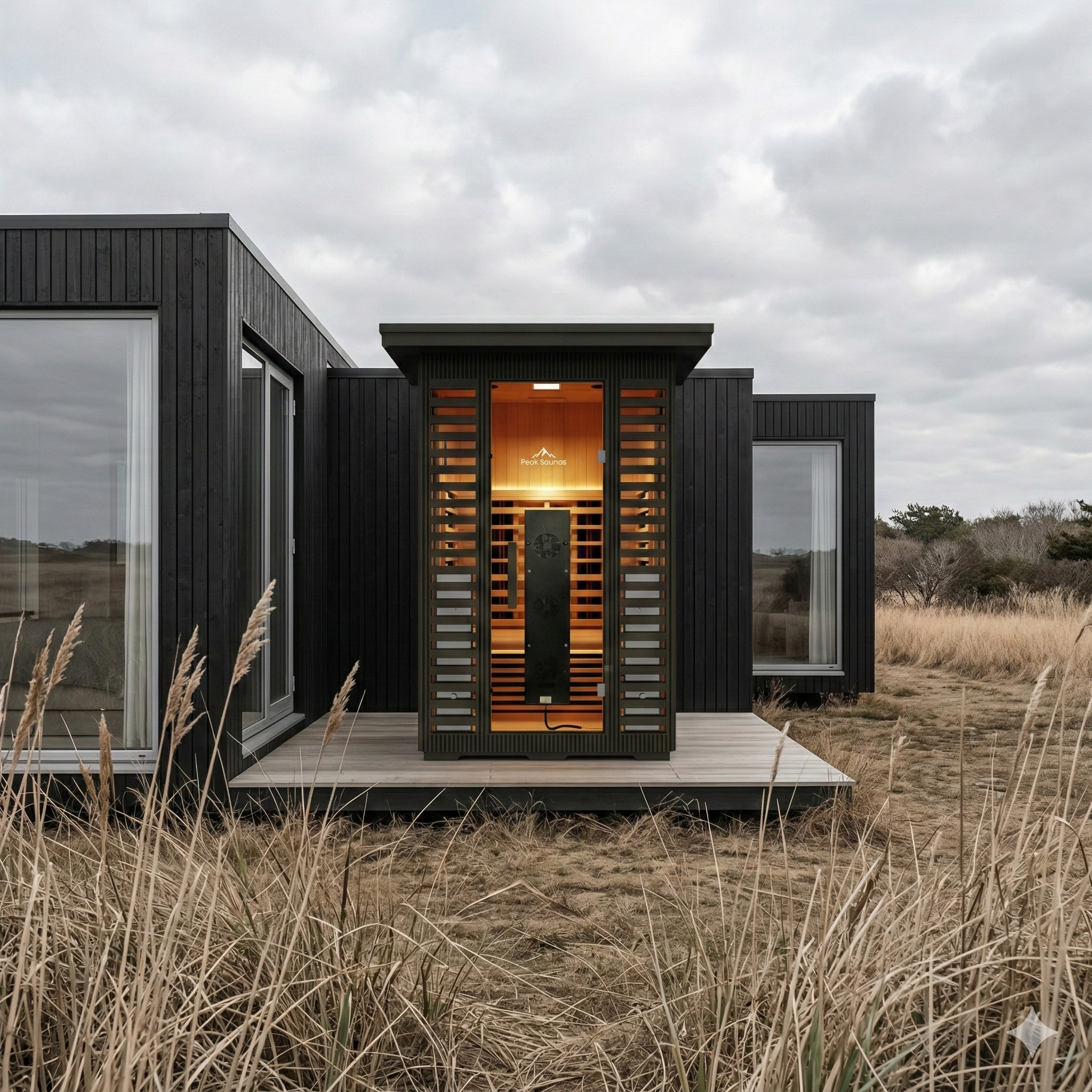 Patagonia 2-Person Outdoor Full Spectrum Infrared Sauna with Full-Body Medical-Grade Red Light Therapy and Smart WiFi App Control