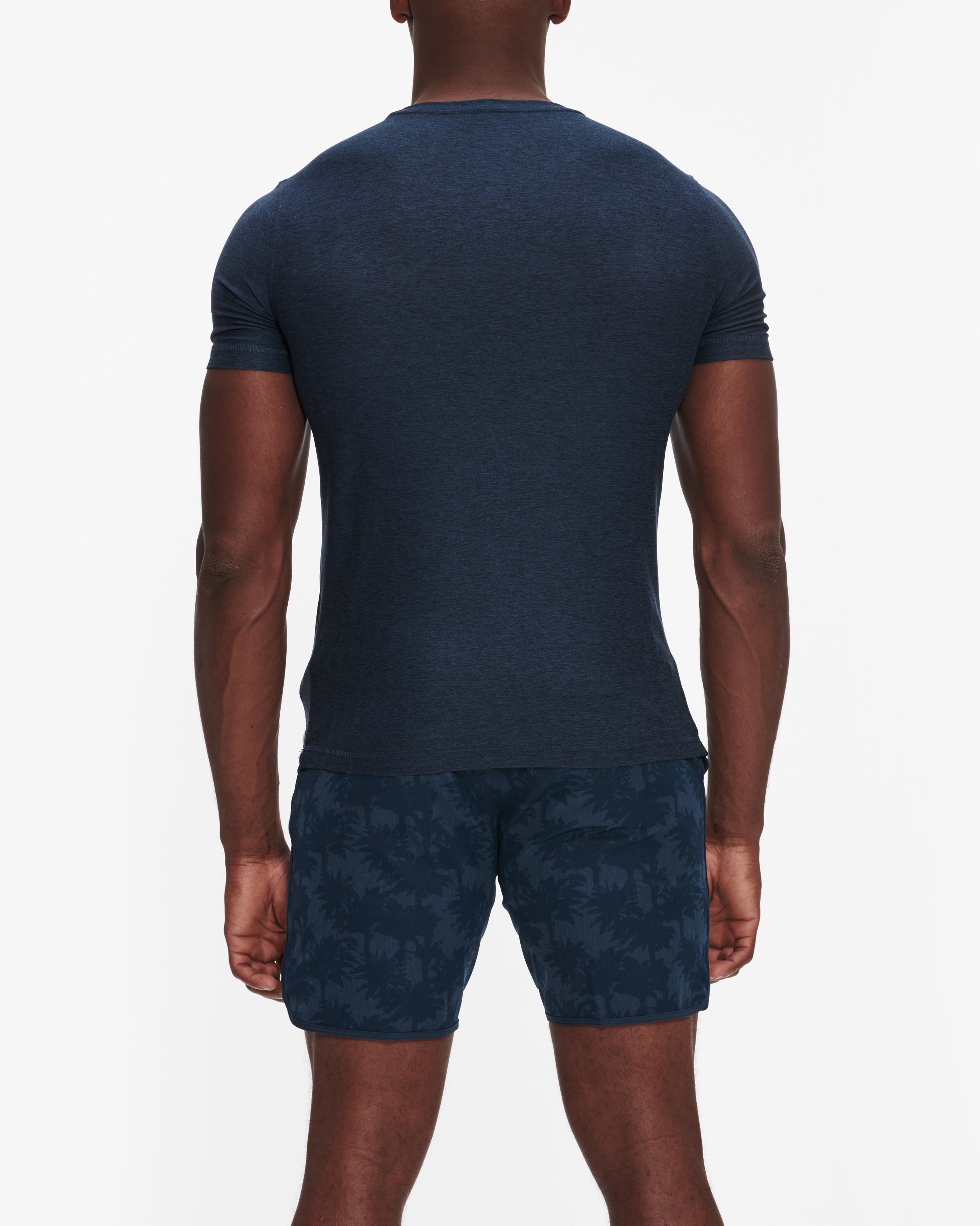 VUORI STRATO TECH TEE NAVY HEATHER