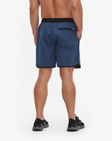 VUORI BANKS SHORT 7" - UNLINED - AZURE LINEN TEXTURE