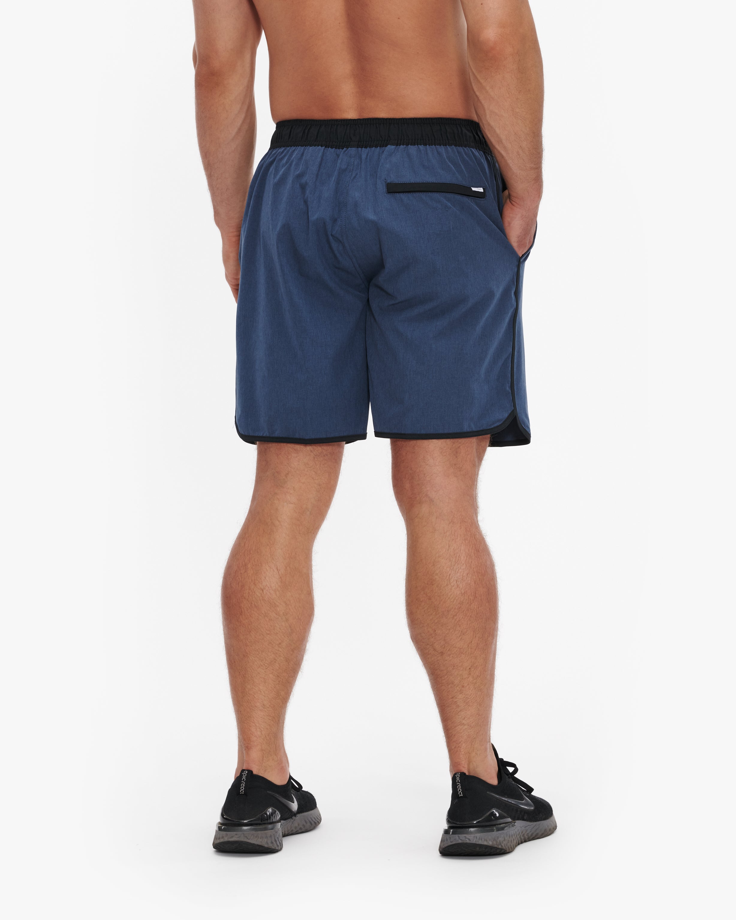 VUORI BANKS SHORT 7" - UNLINED - AZURE LINEN TEXTURE