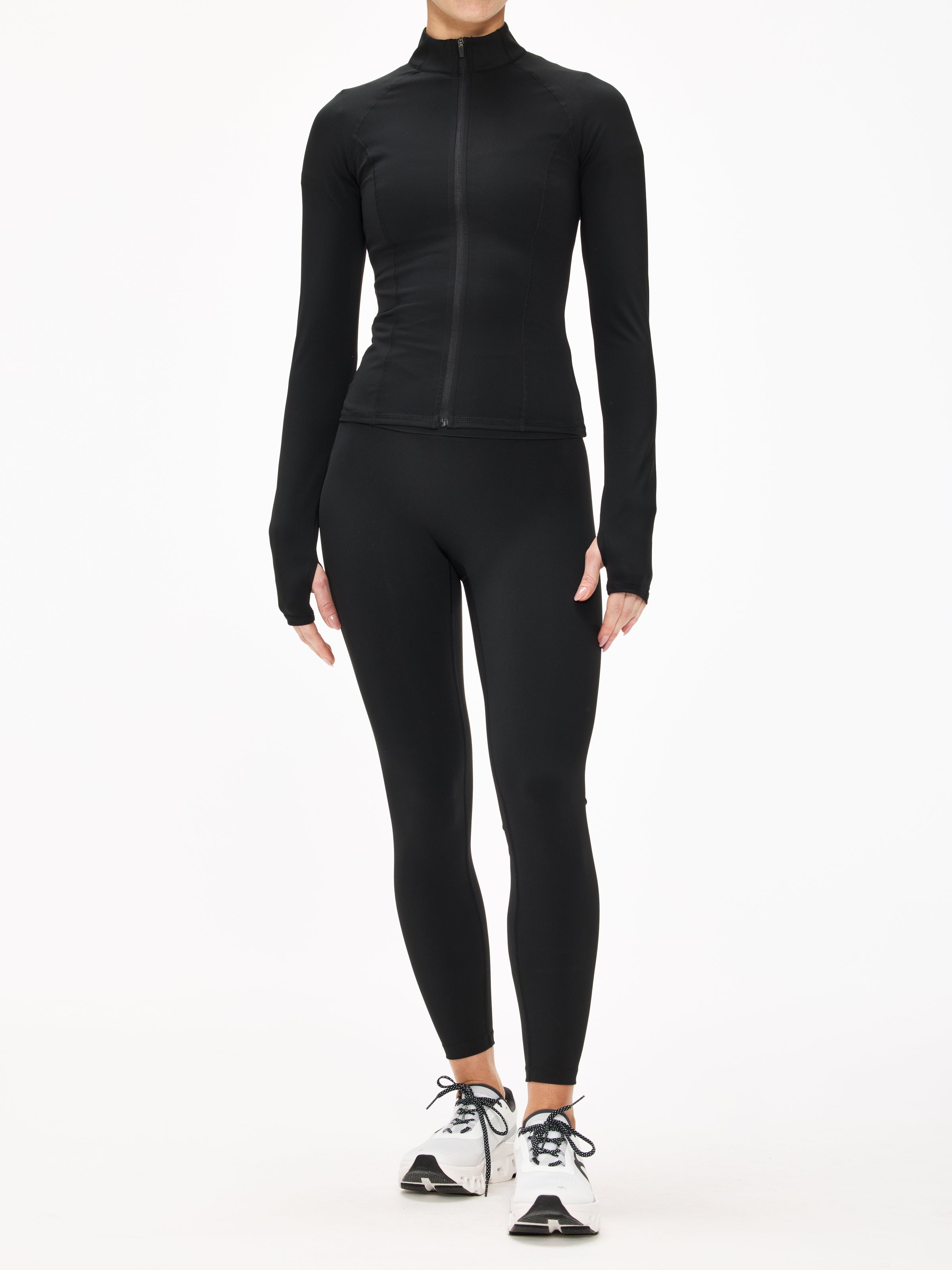Adanola Ultimate Long Sleeve Zip Up Top