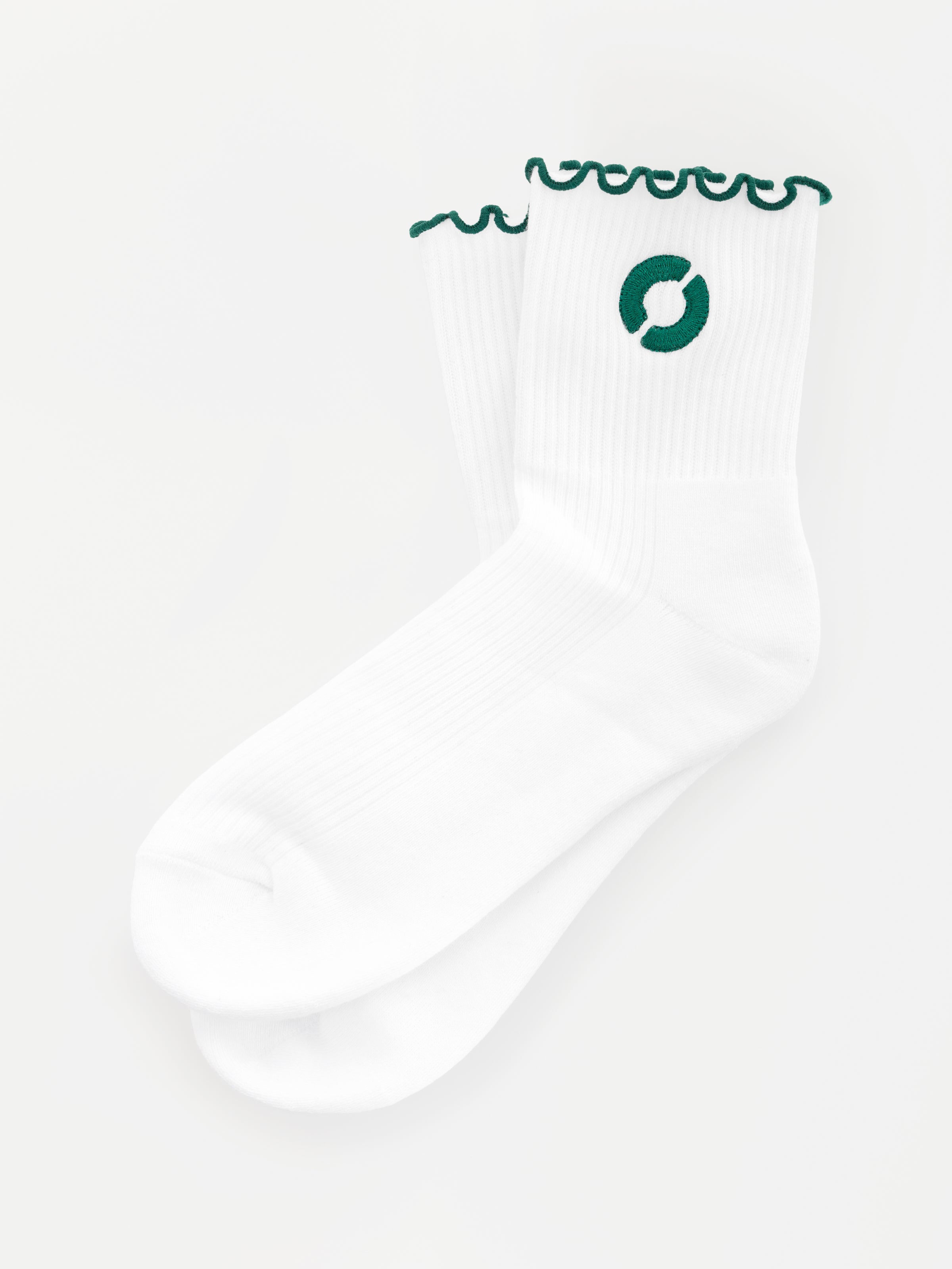 Equinox Half Crew Ruffle Sock