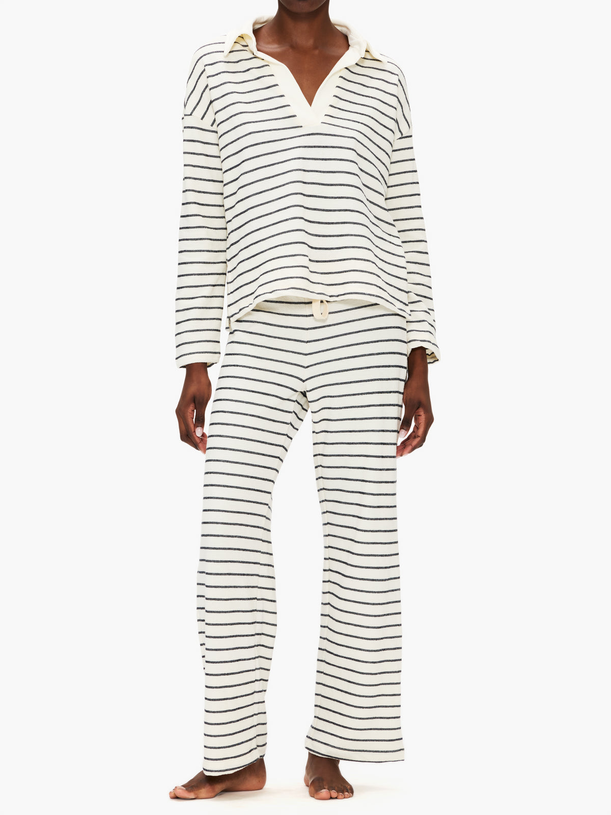Electric & Rose Lana Polo Top Stripe