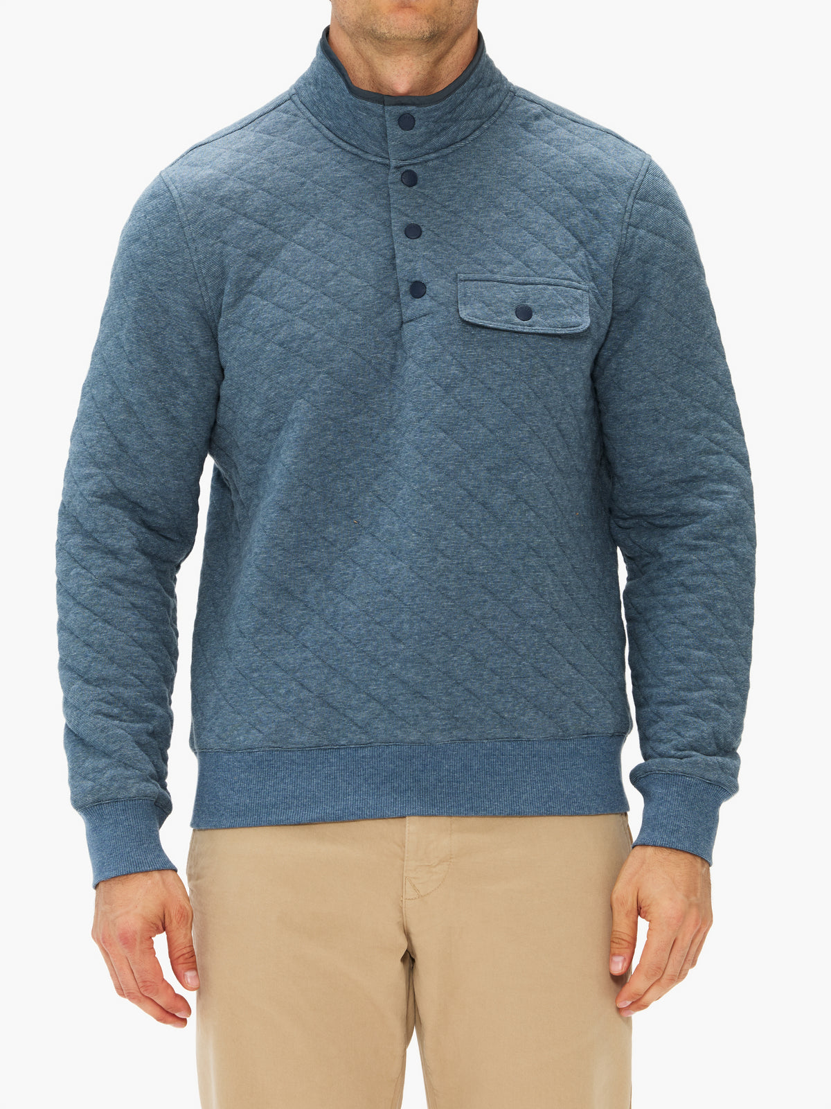 Faherty Epic Quilted Fleece Pullover