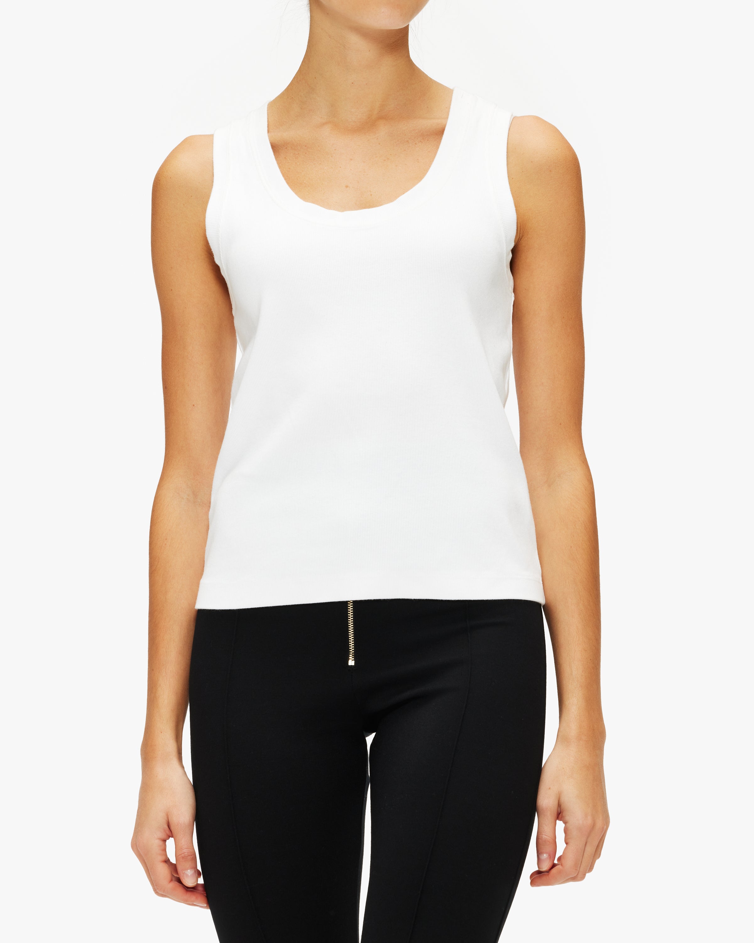 Enza Costa Supima Knit U Tank