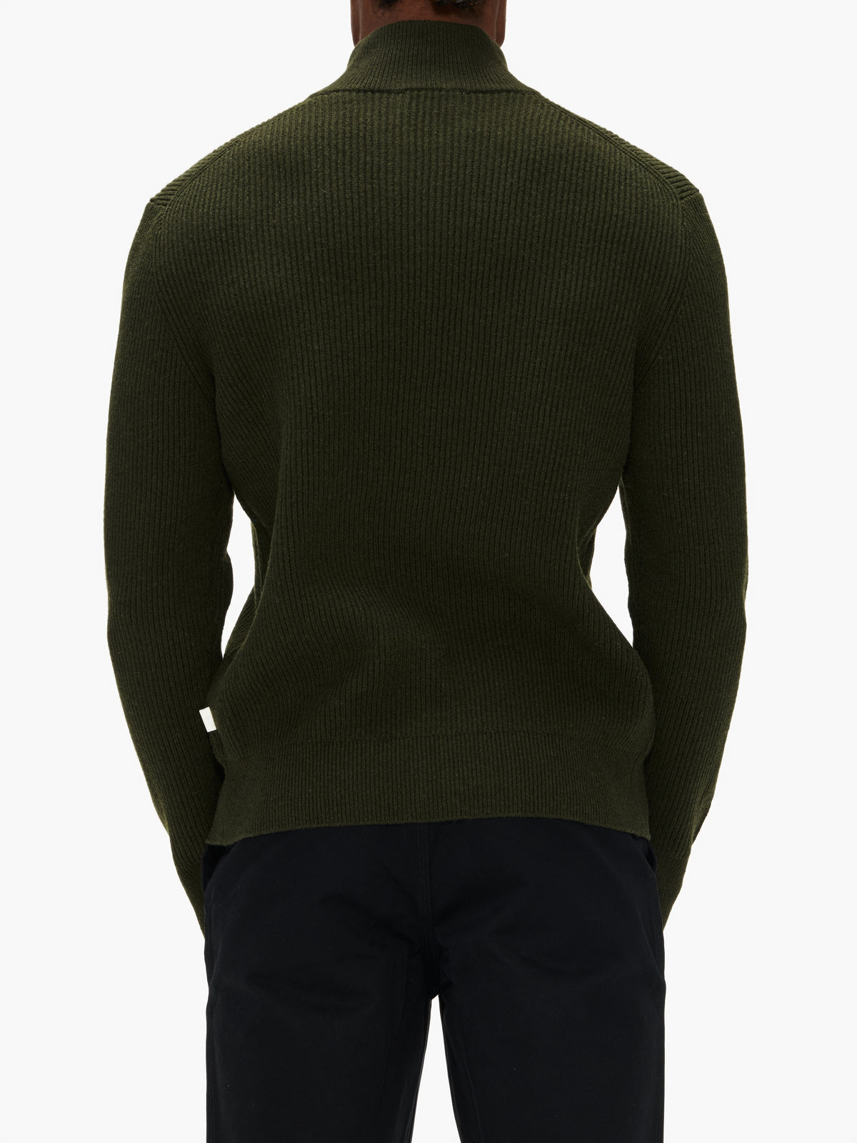 Les Deux Wool Rib Zipper Knit