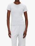 Leset Pointelle Slim Fit Tee