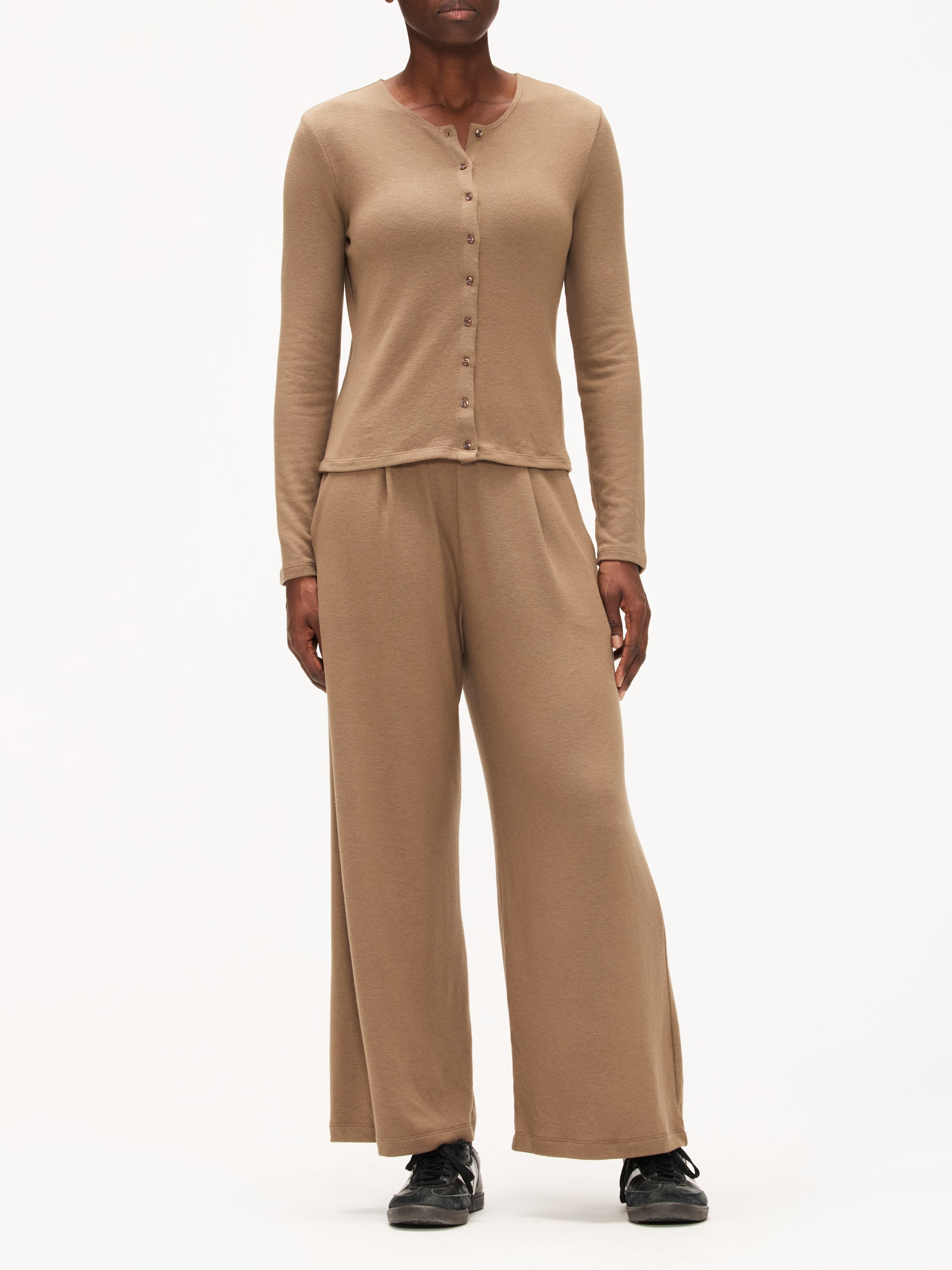 Leset Lauren Crop Pleated Pocket Pant