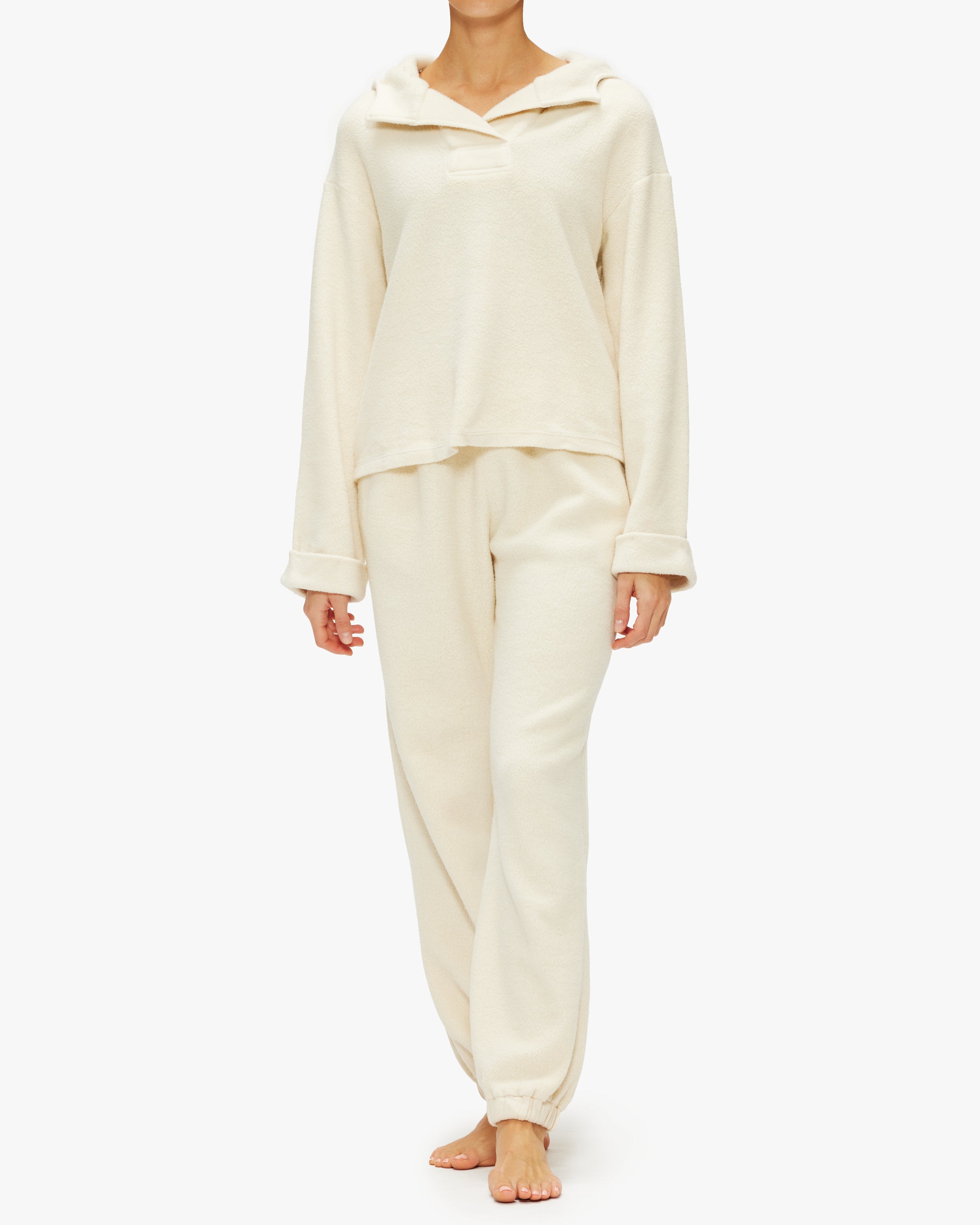 Monrow Teddy Fleece Oversized Sweatpants