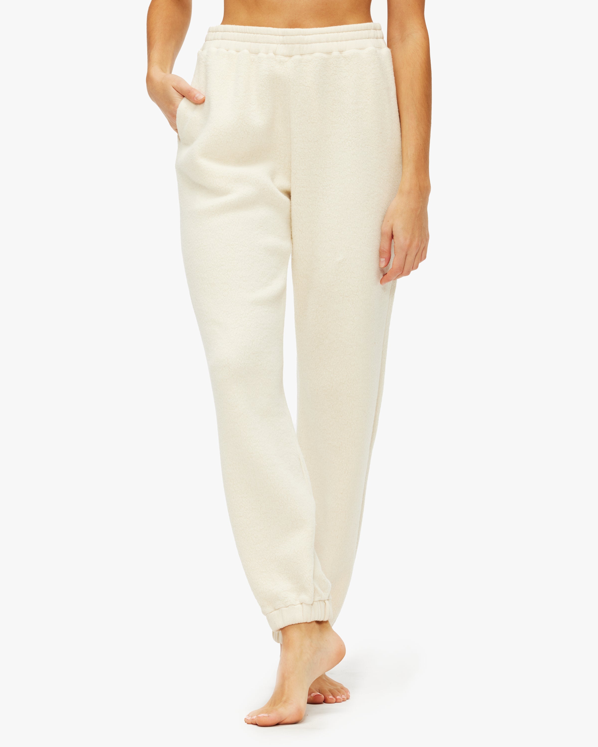 Monrow Teddy Fleece Oversized Sweatpants