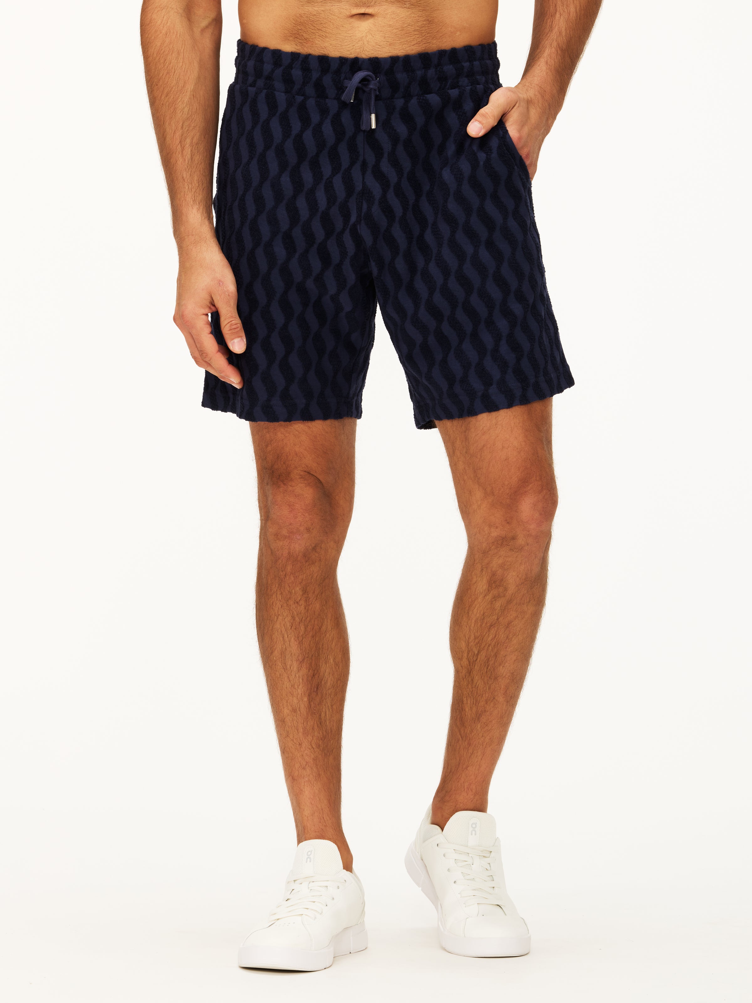 Frescobol Carioca Augusto Listra Jacquard Terry Cottton Shorts