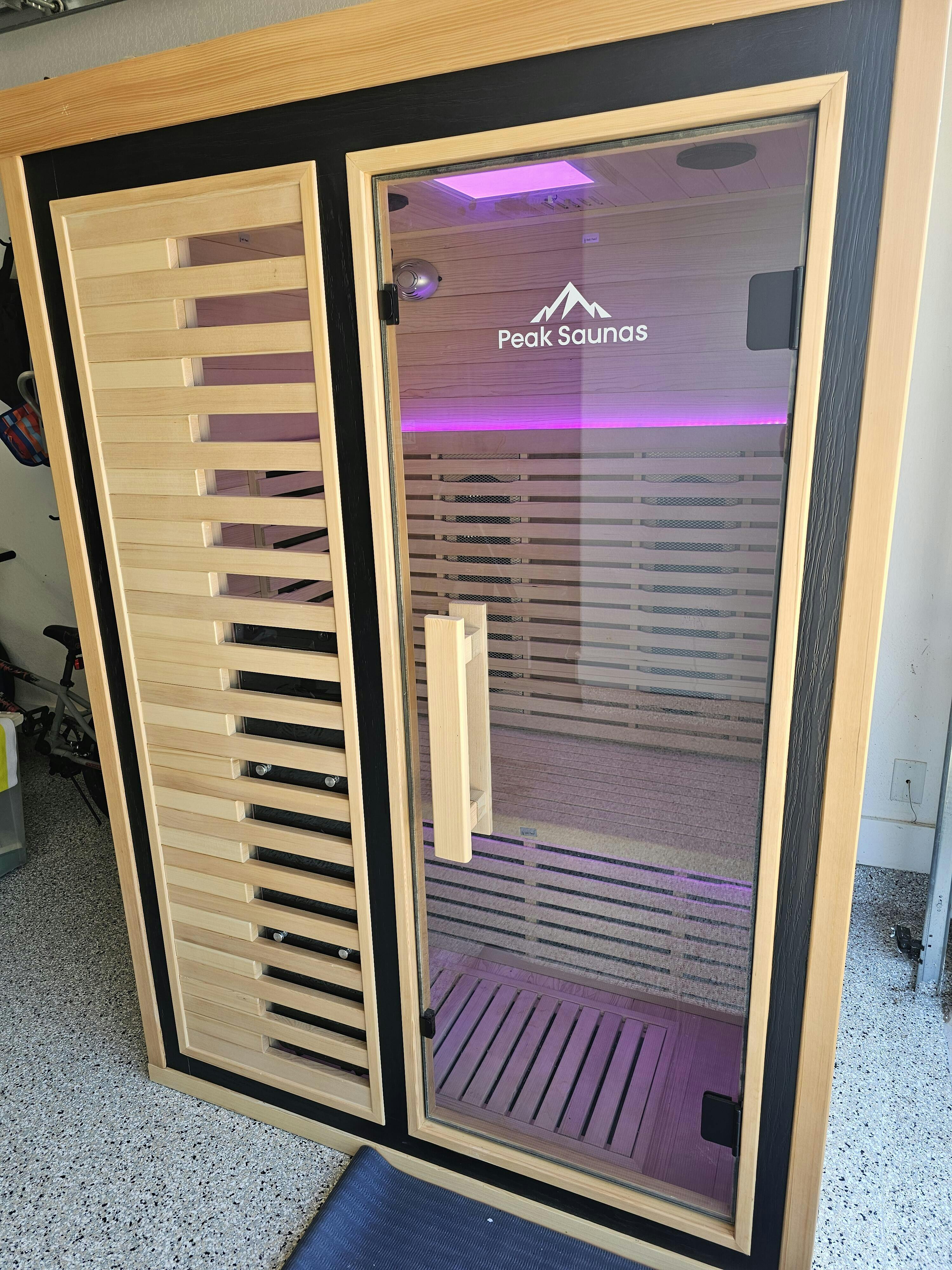 Everest 2-Person Full Spectrum Infrared Sauna with Full-Body Medical-Grade Red Light Therapy & Smart WiFi App Control