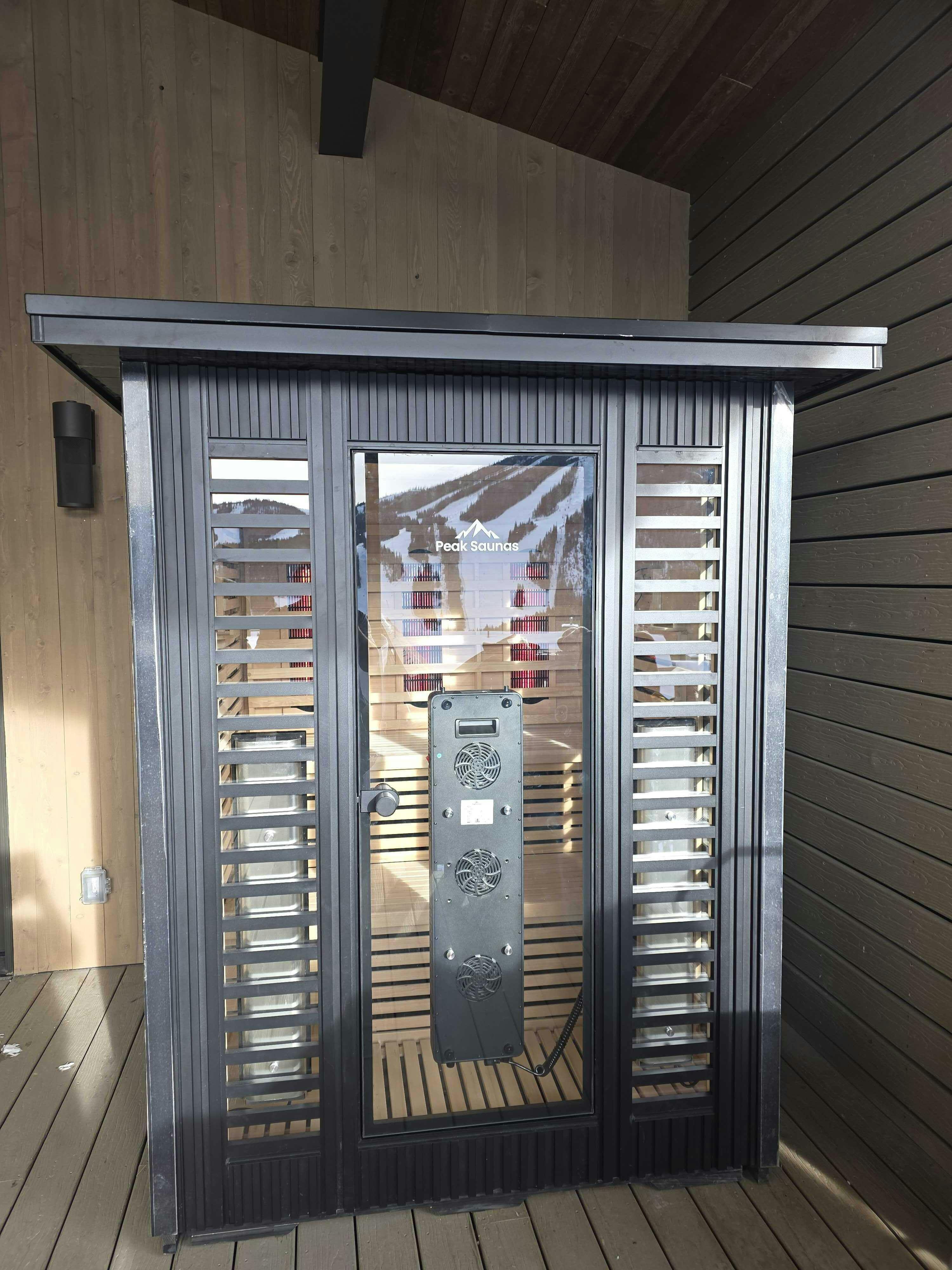 Kilimanjaro 5-Person Outdoor Full Spectrum Infrared Sauna with Full-Body Medical-Grade Red Light Therapy and Smart WiFi App Control
