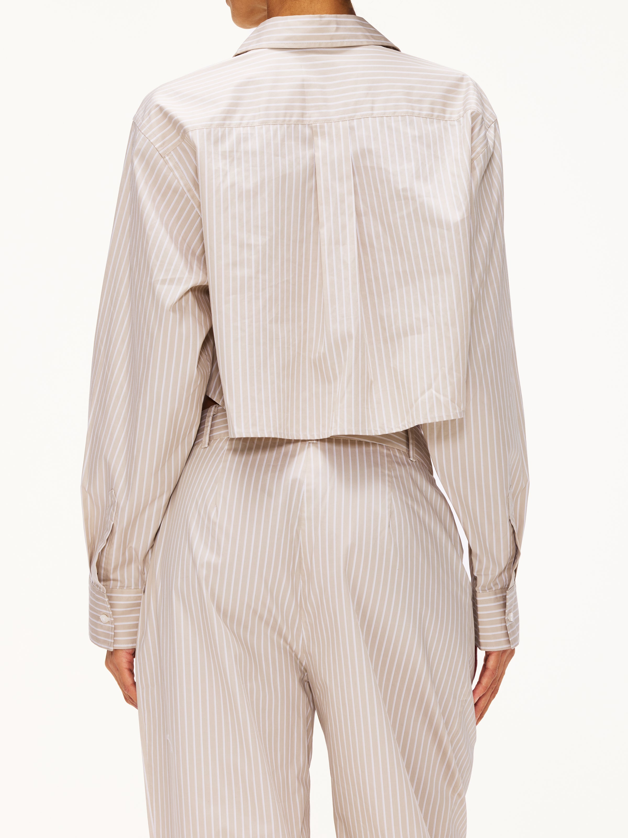 Lune Jada Striped Cropped Blouse