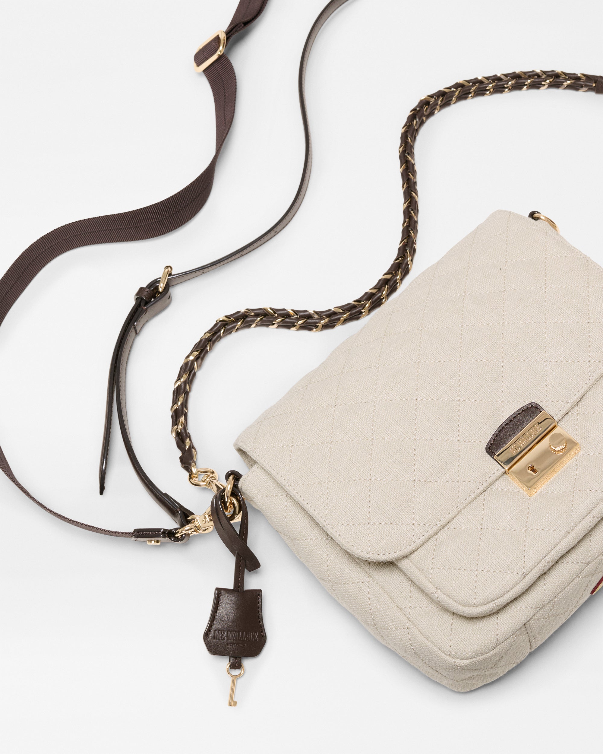 MZ Wallace Medium Crosby Lock Crossbody