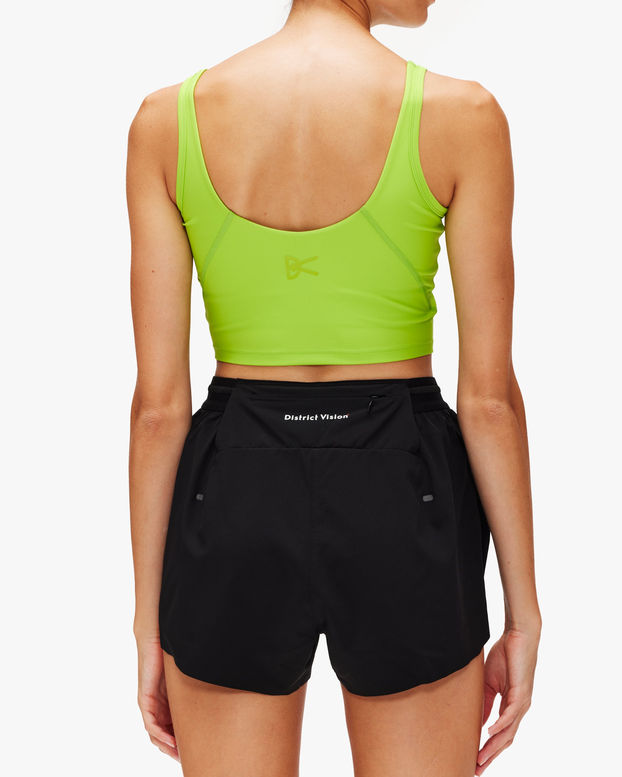 District Vision Cropped Recycled Light Support Bra