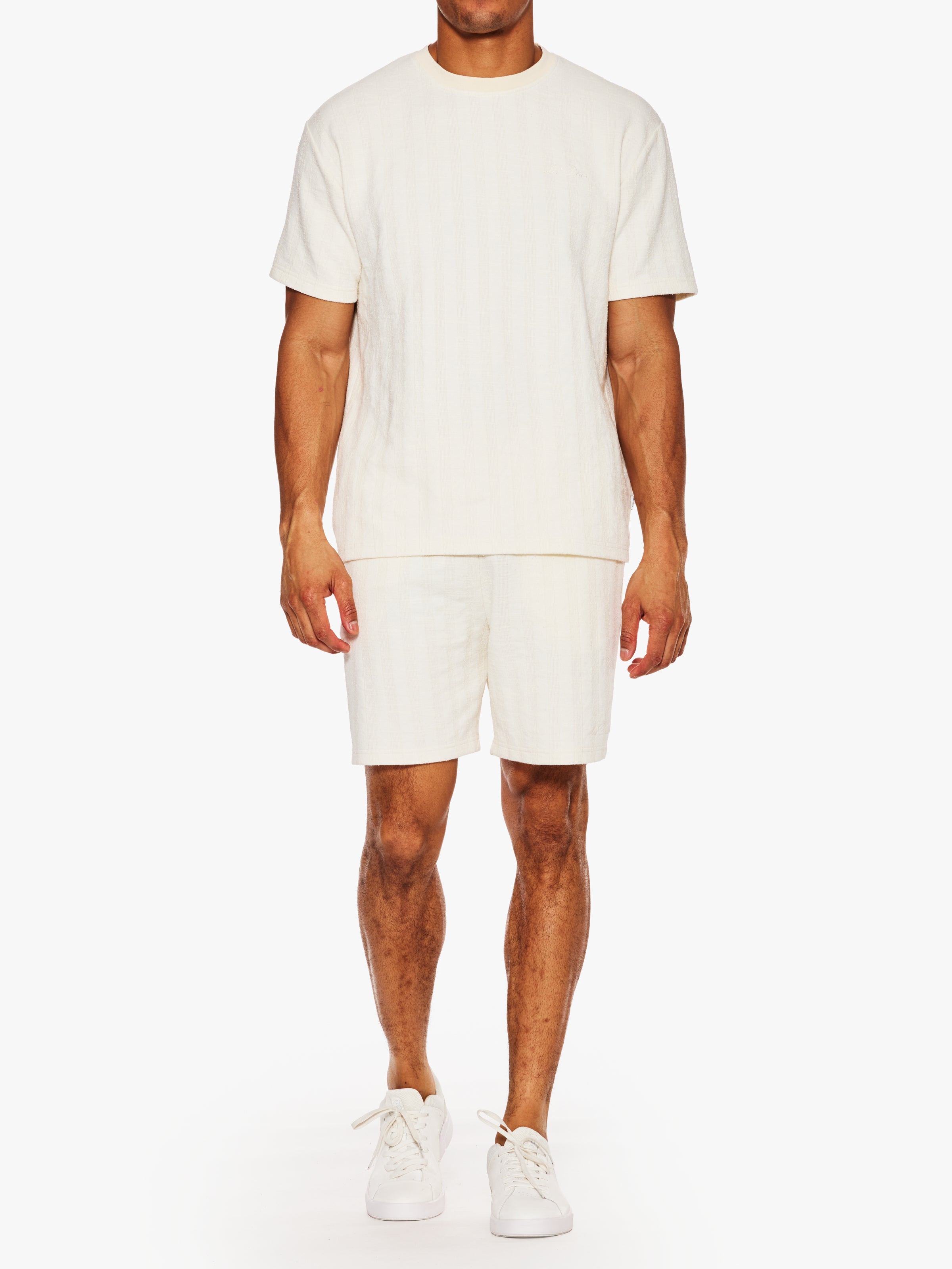 Les Deux Stripe Jacquard Shorts