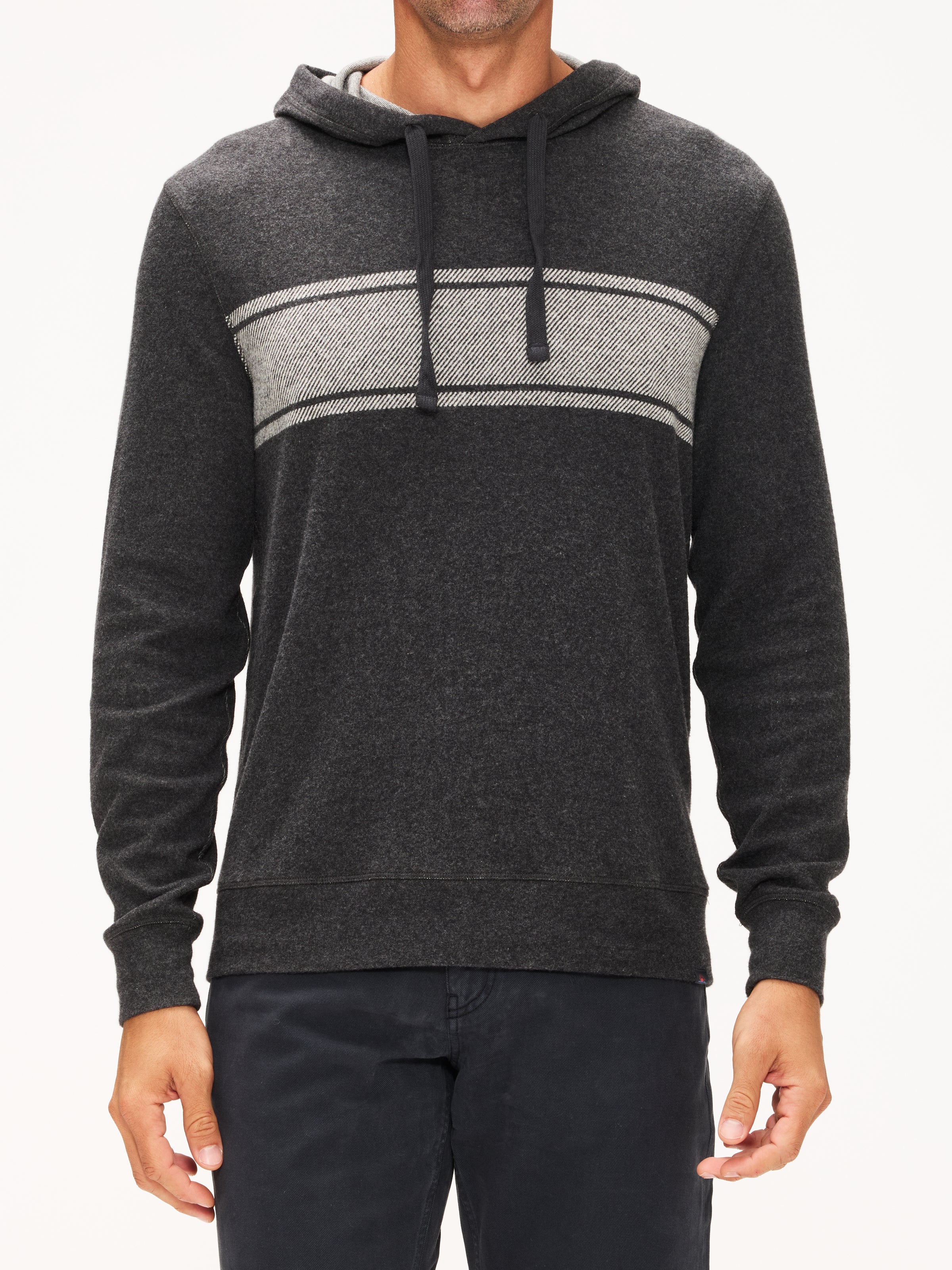 Faherty Legend Stripe Sweater Hoodie