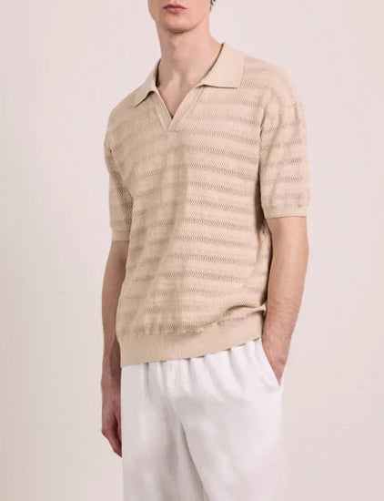 Frescobol Carioca Roberto Silk Shirt Short Sleeve Box Wave Print