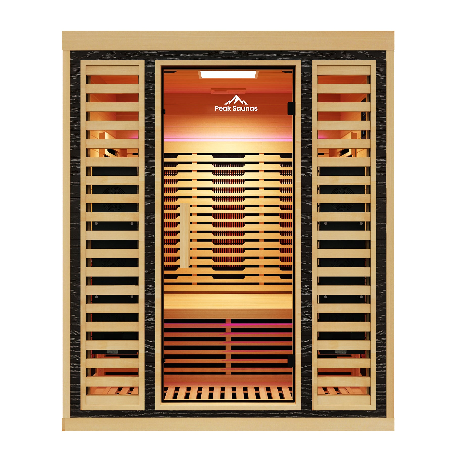 Denali 3-Person Full Spectrum Infrared Sauna with Full-Body Medical-Grade Red Light Therapy & Smart WiFi App Control
