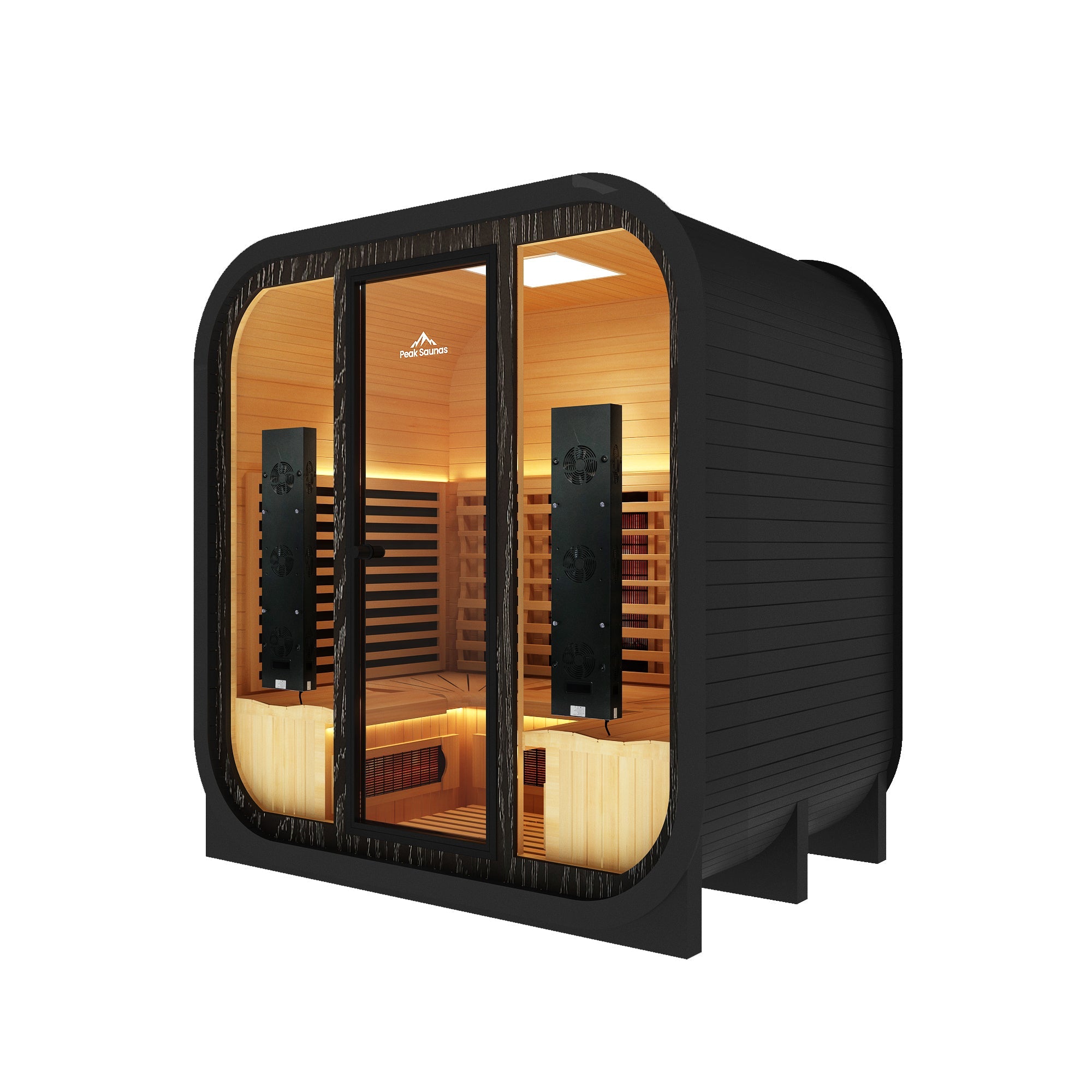 El Capitan 4-Person Outdoor Full Spectrum Infrared Sauna with Full-Body Medical-Grade Red Light Therapy and Smart WiFi App Control