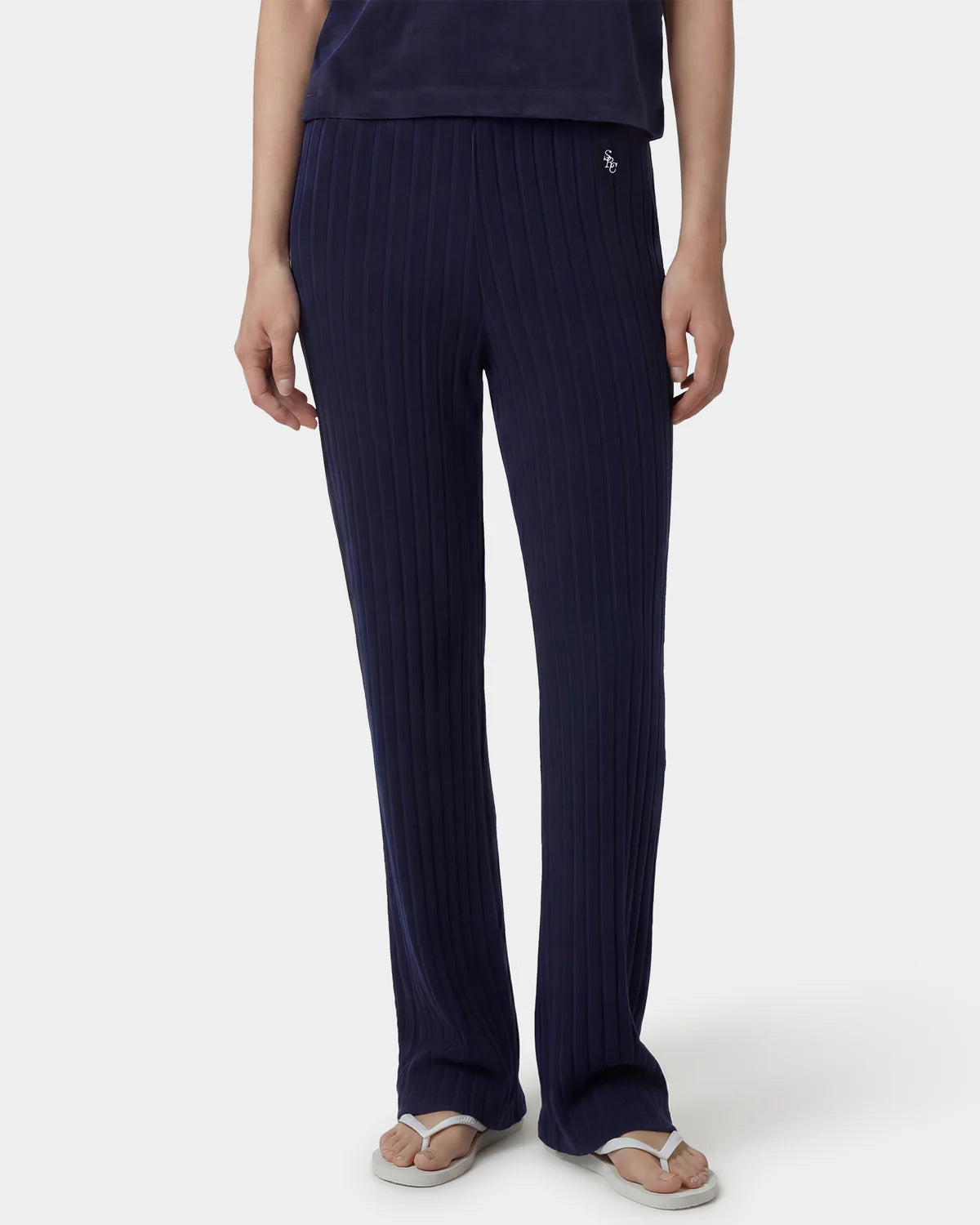 Sporty & Rich SRC Ribbed Trousers