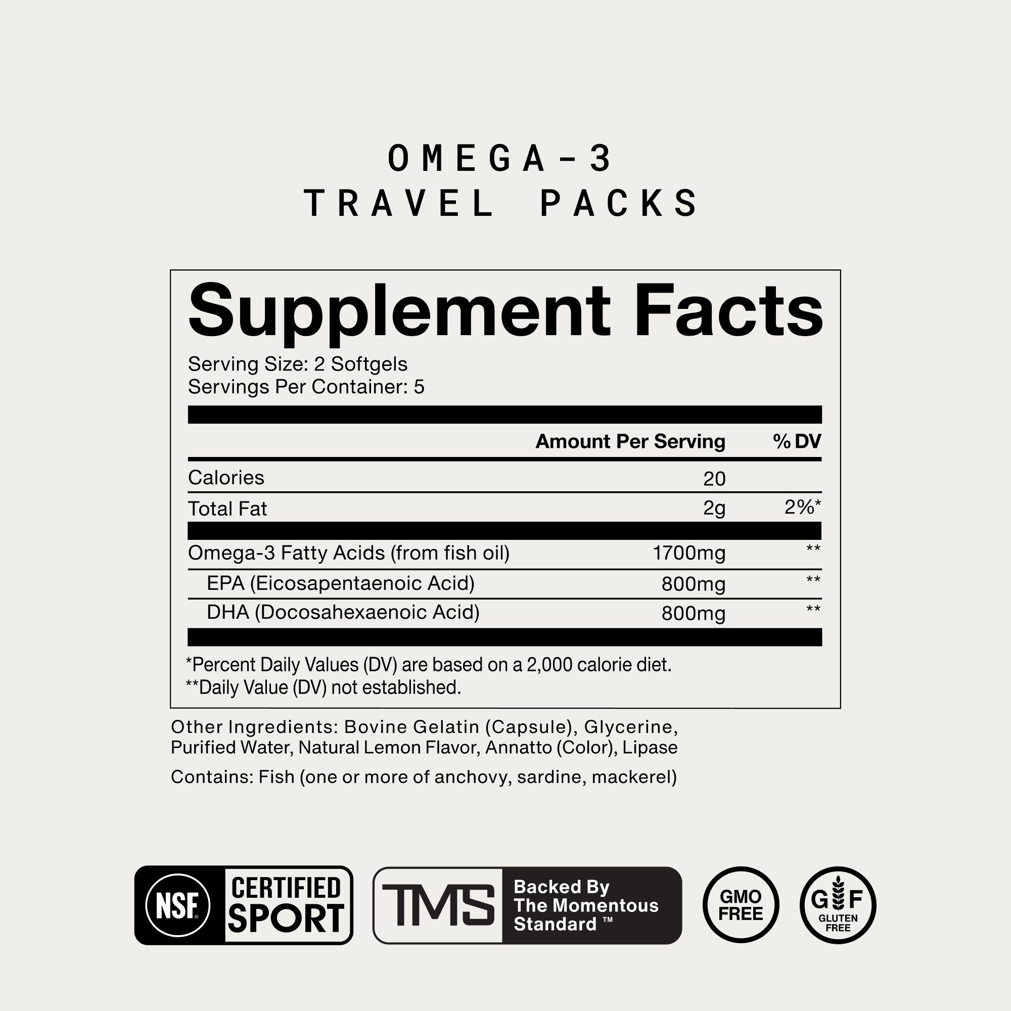 Omega-3 Travel Packs
