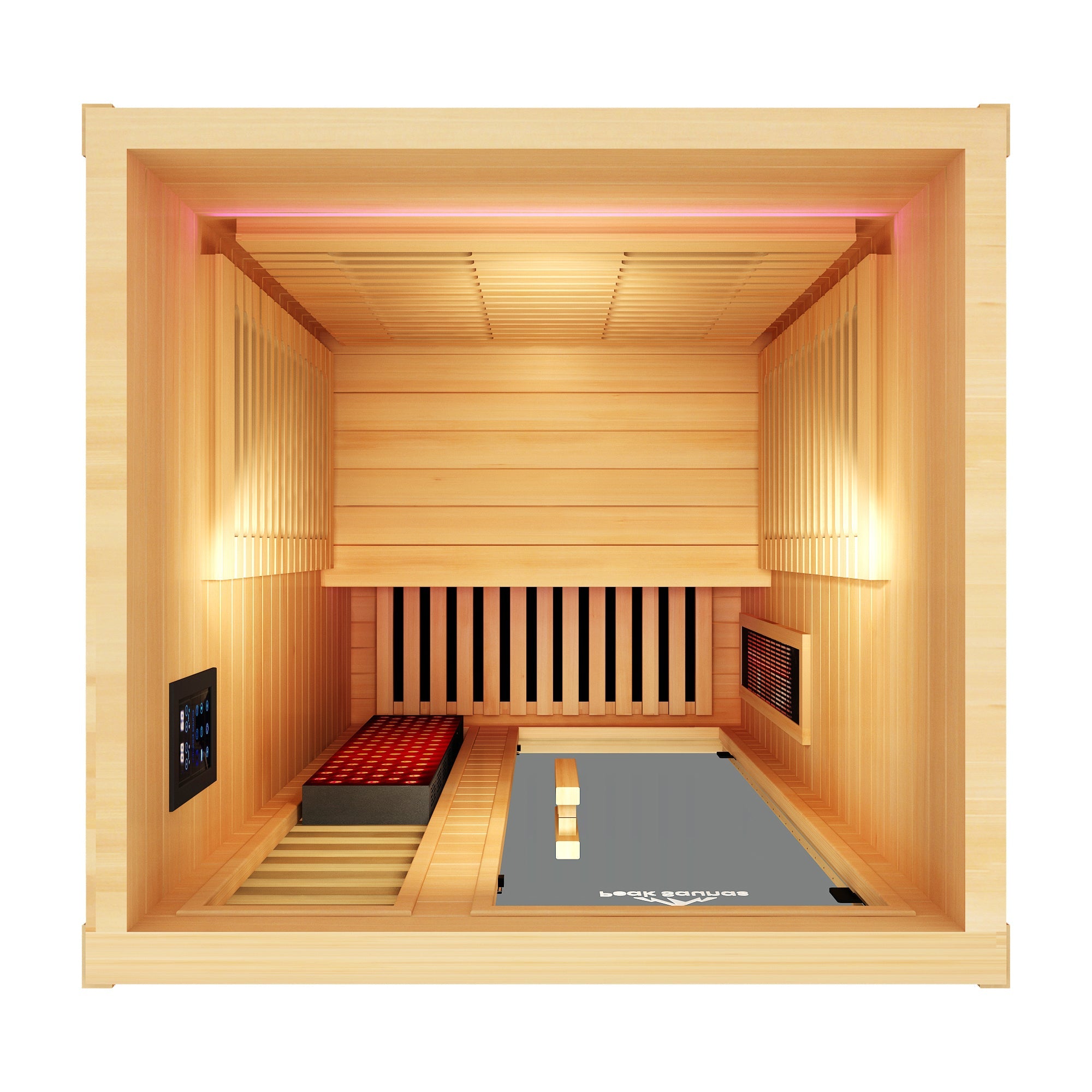 Shasta 1-Person Full Spectrum Infrared Sauna with Full-Body Medical-Grade Red Light Therapy & Smart WiFi App Control