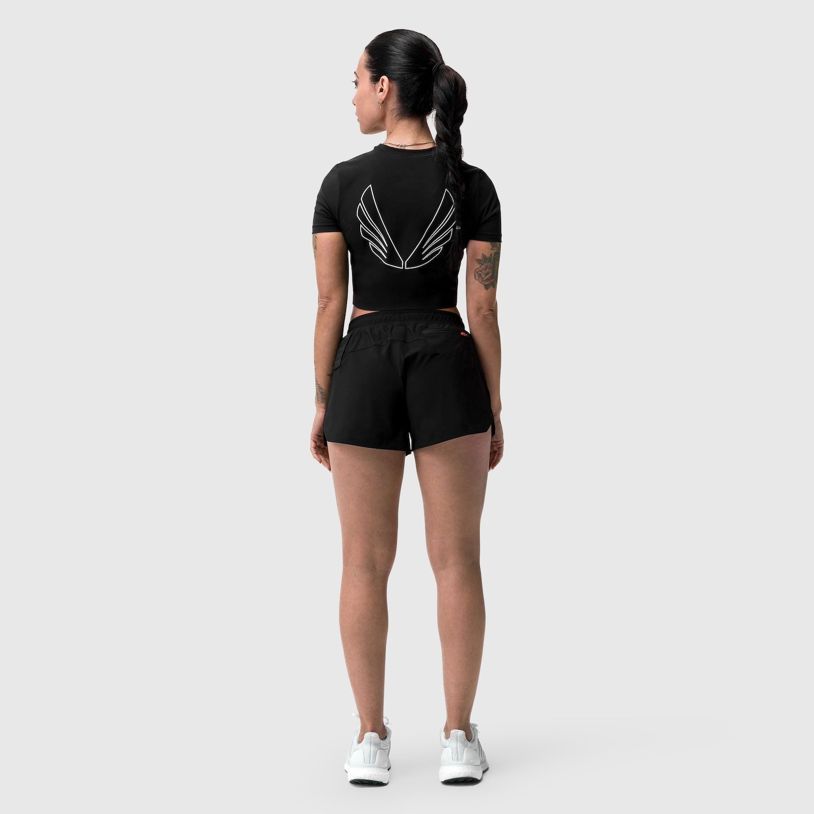 W037. Tetra-Lite® Linerless Short - Black "Bracket"