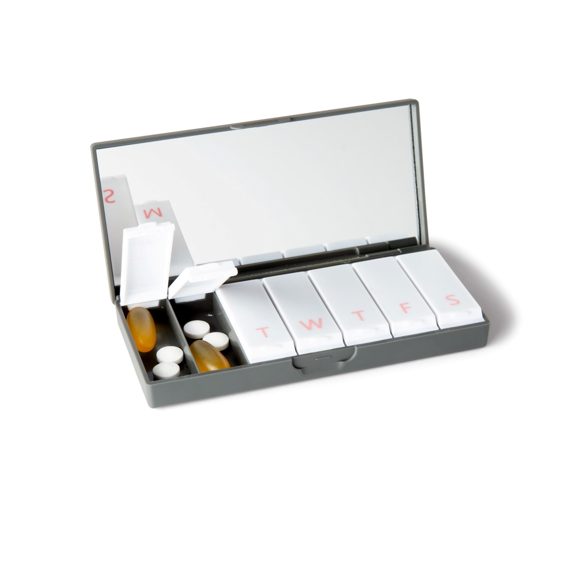 Port & Polish Charcoal Gray Pill Box