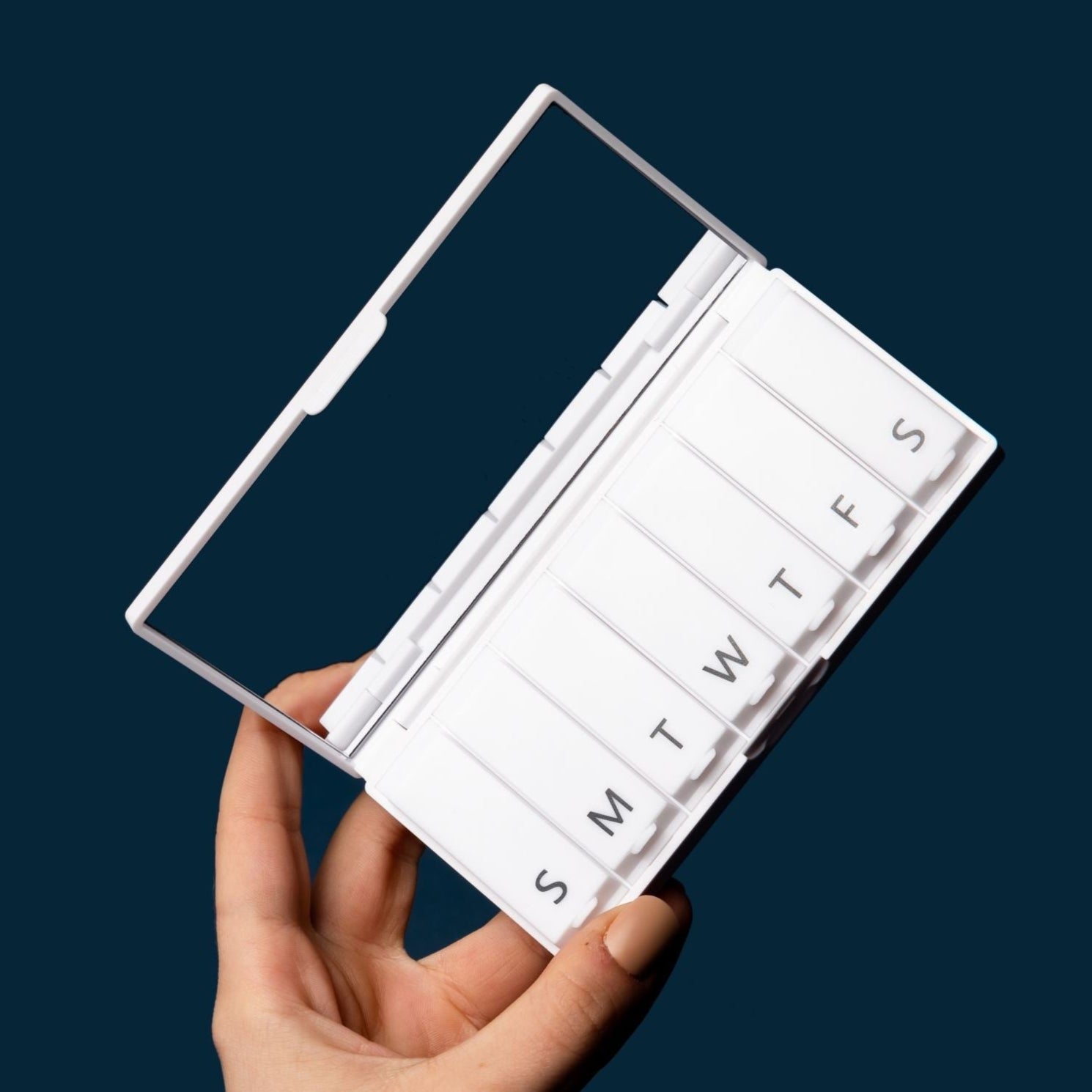 Port & Polish Crisp White Pill Box