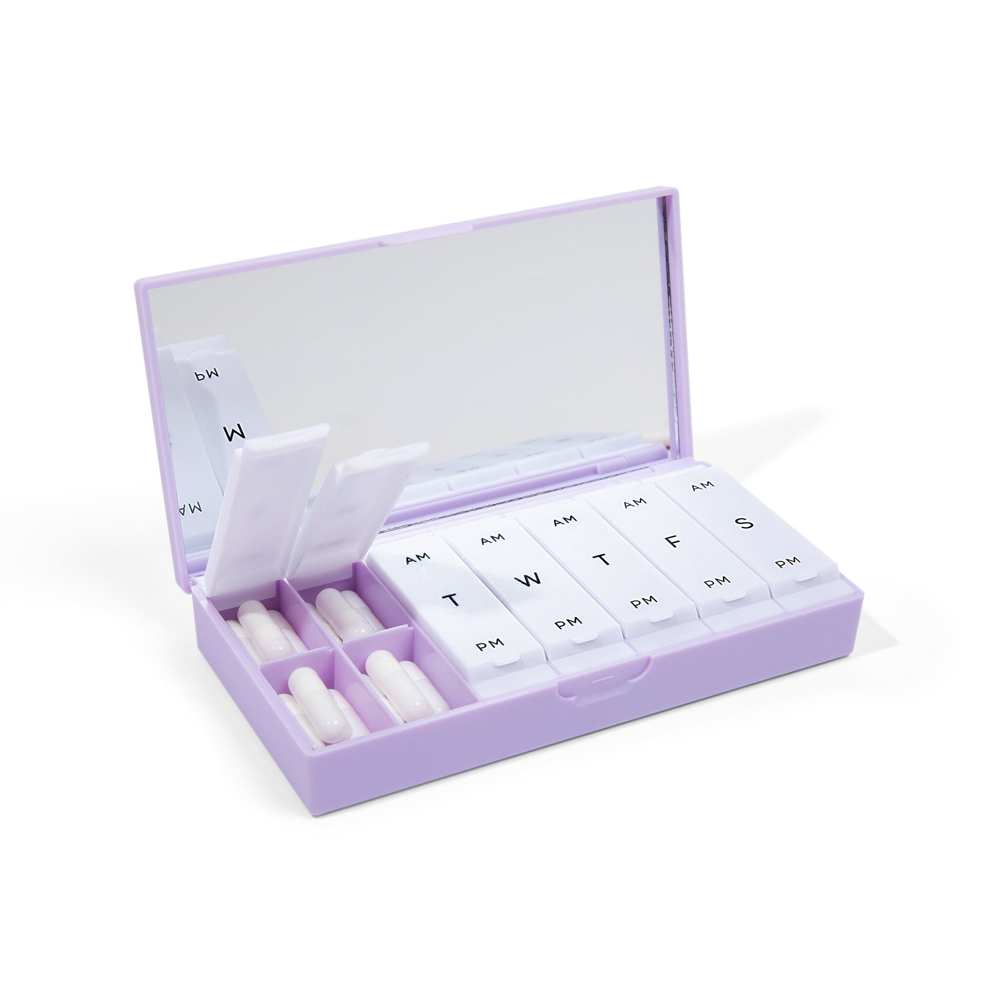 Port & Polish Lilac AM/PM Pill Box