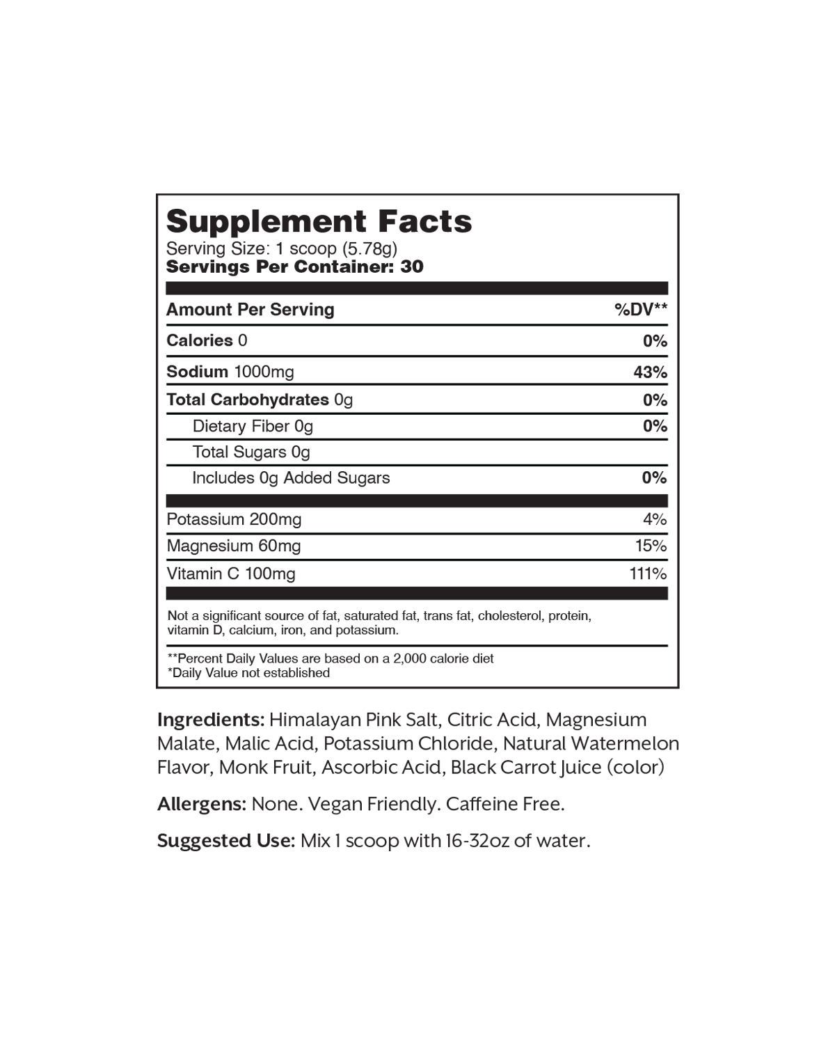 Salted Watermelon Electrolyte Drink Mix